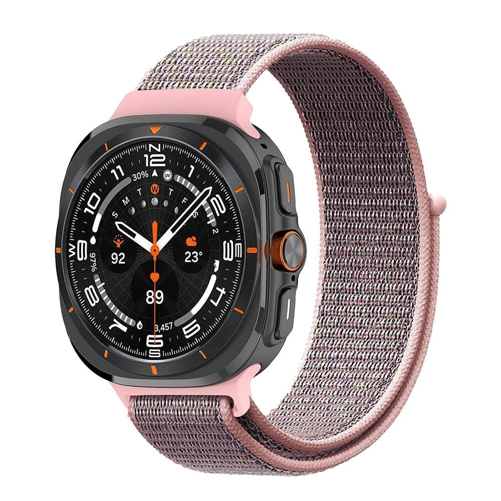 Galaxy Watch Ultra 47mm NVTH KRD-03 Hasır Kordon-Kum Pembe