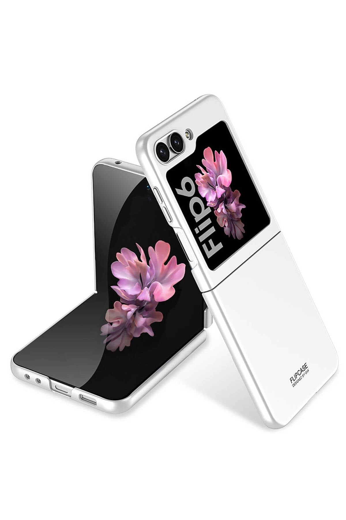 Galaxy Z Flip 6 Kılıf NVTH Sert Kıpta Kapak-Gümüş
