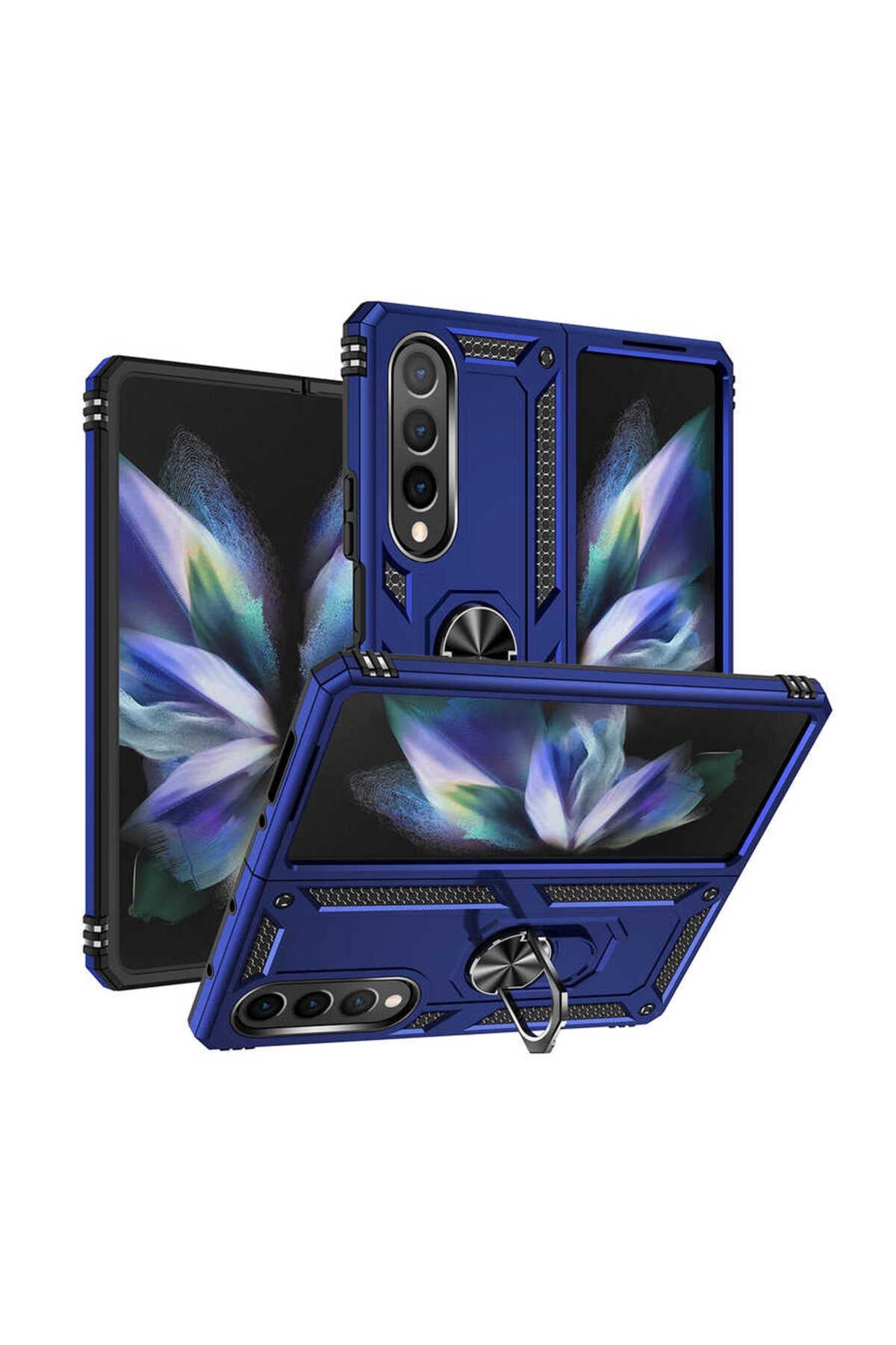 Galaxy Z Fold 4 Uyumlu NVTH Vega Kılıf-Mavi