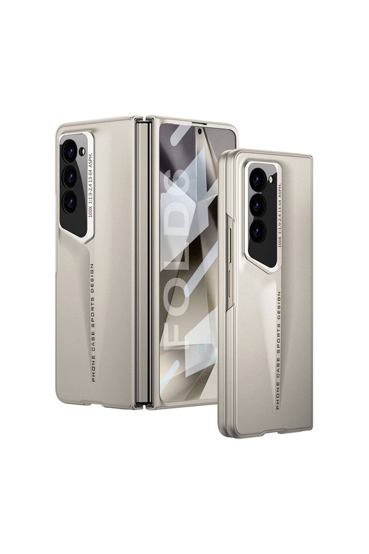 Galaxy Z Fold 6 Kılıf Ultra İnce Kamera Korumalı Sert Rubber NVTH Procase Kapak-Titanyum-Gri