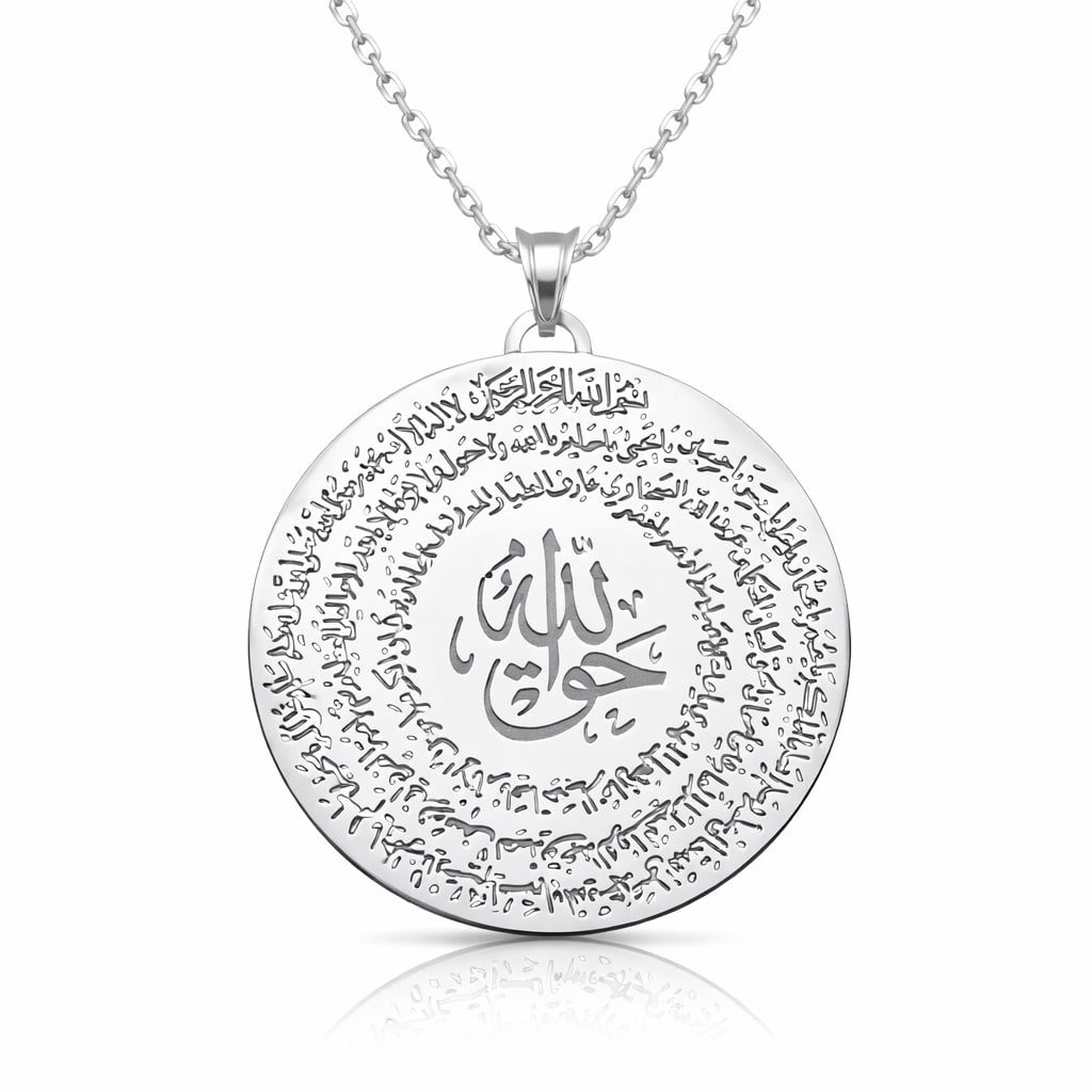 Gümüş El Hakkanî Mührü Bayan Kolye