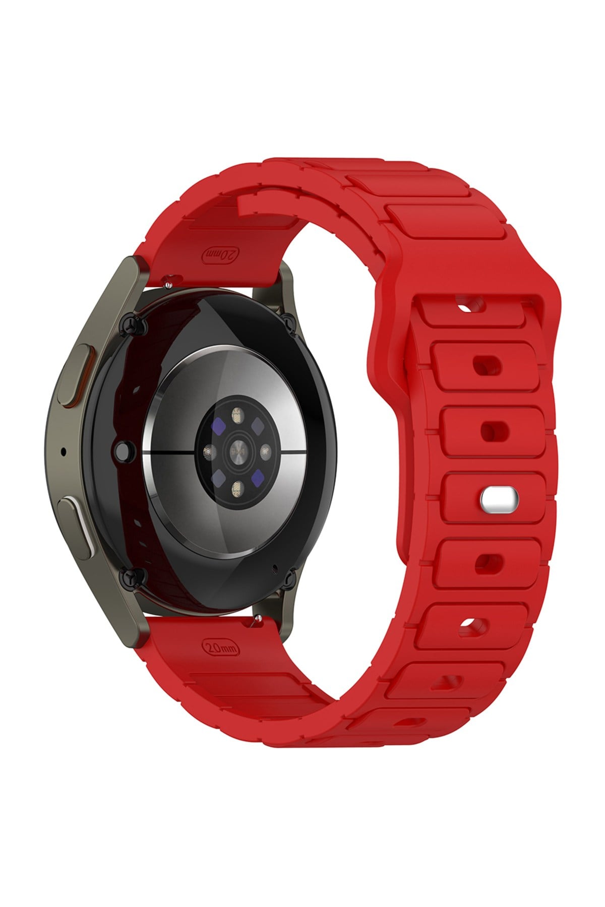 Huawei GT2 46mm NVTH KRD-132 22mm Silikon Kordon Strap Kayış - Kırmızı