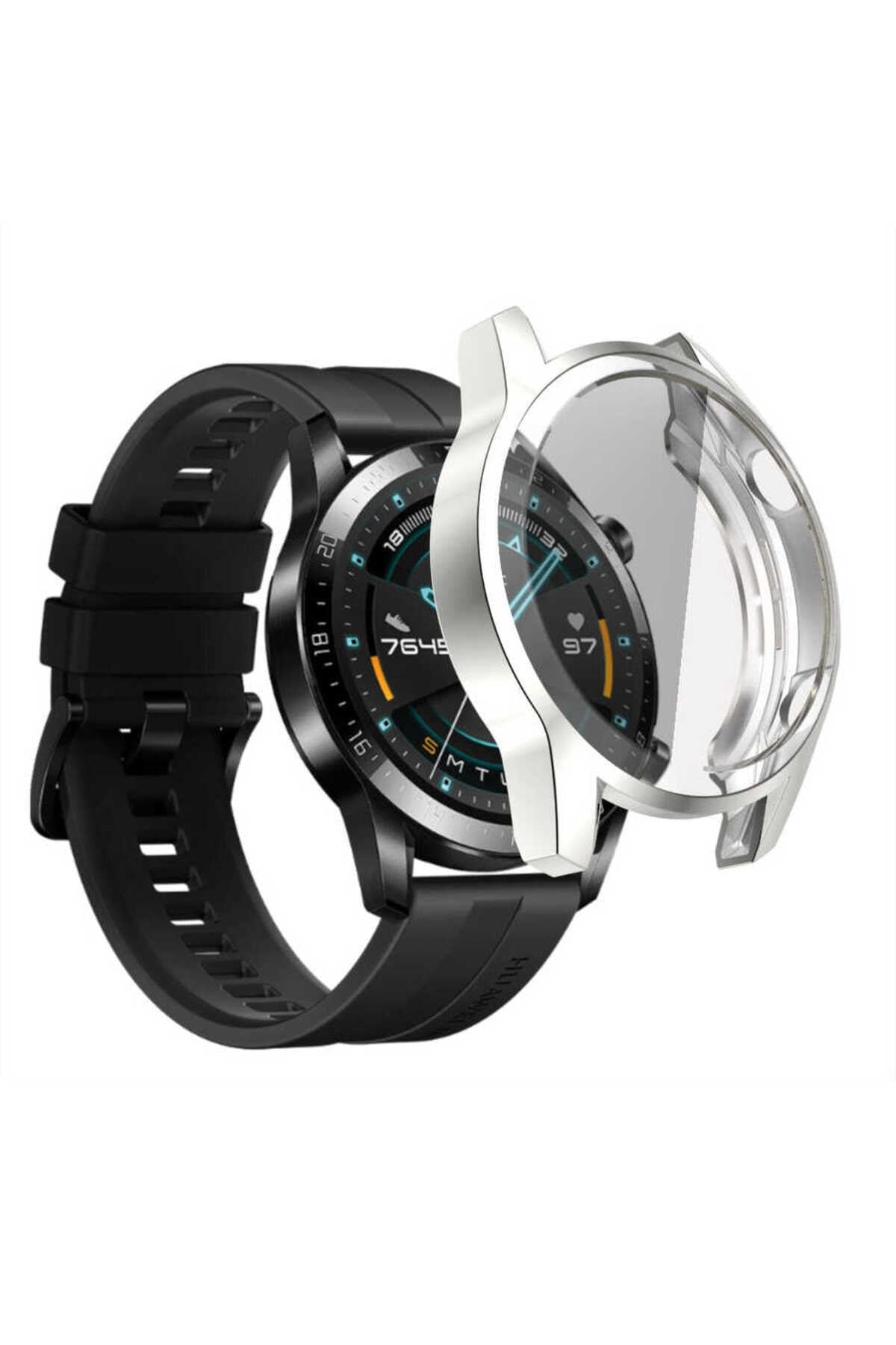 Huawei GT2 46mm NVTH Watch Gard 02 Ekran Koruyucu - Gümüş