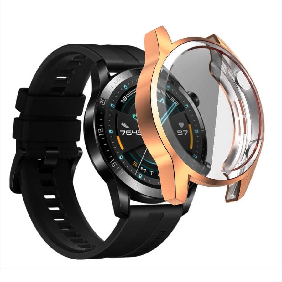 Huawei GT2 46mm NVTH Watch Gard 02 Ekran Koruyucu - Rose Gold