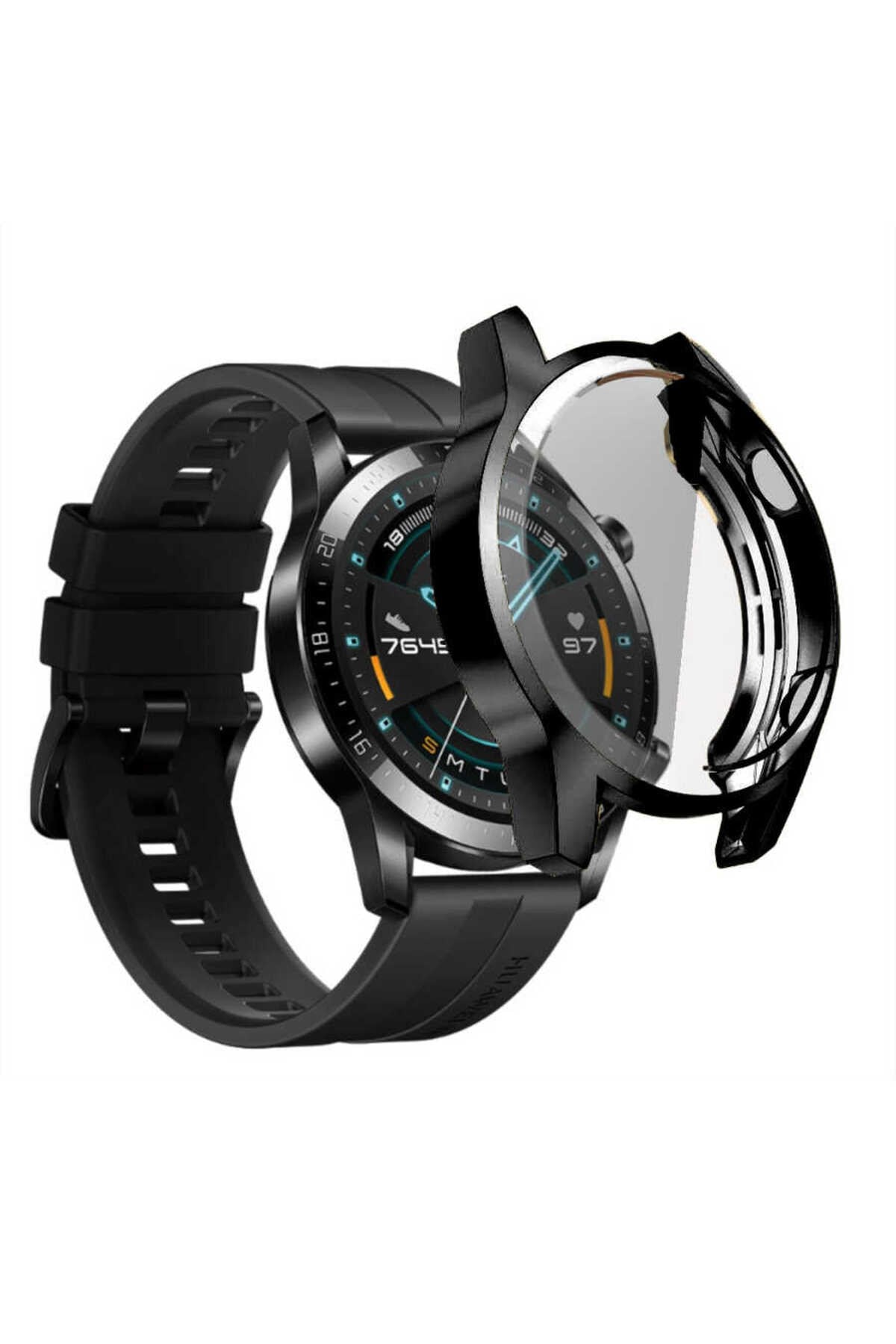 Huawei GT2 46mm NVTH Watch Gard 02 Ekran Koruyucu - Siyah