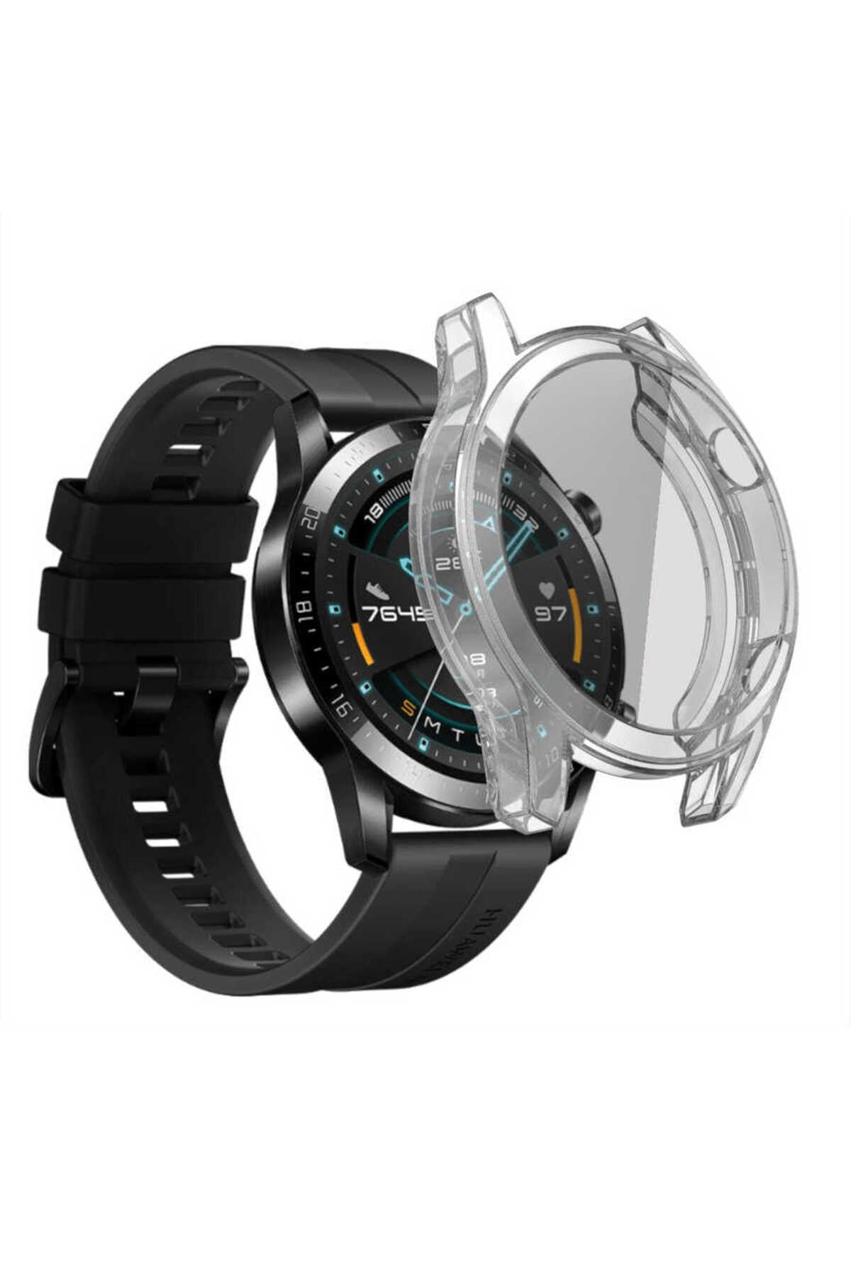Huawei GT2 46mm NVTH Watch Gard 02 Ekran Koruyucu - Renksiz