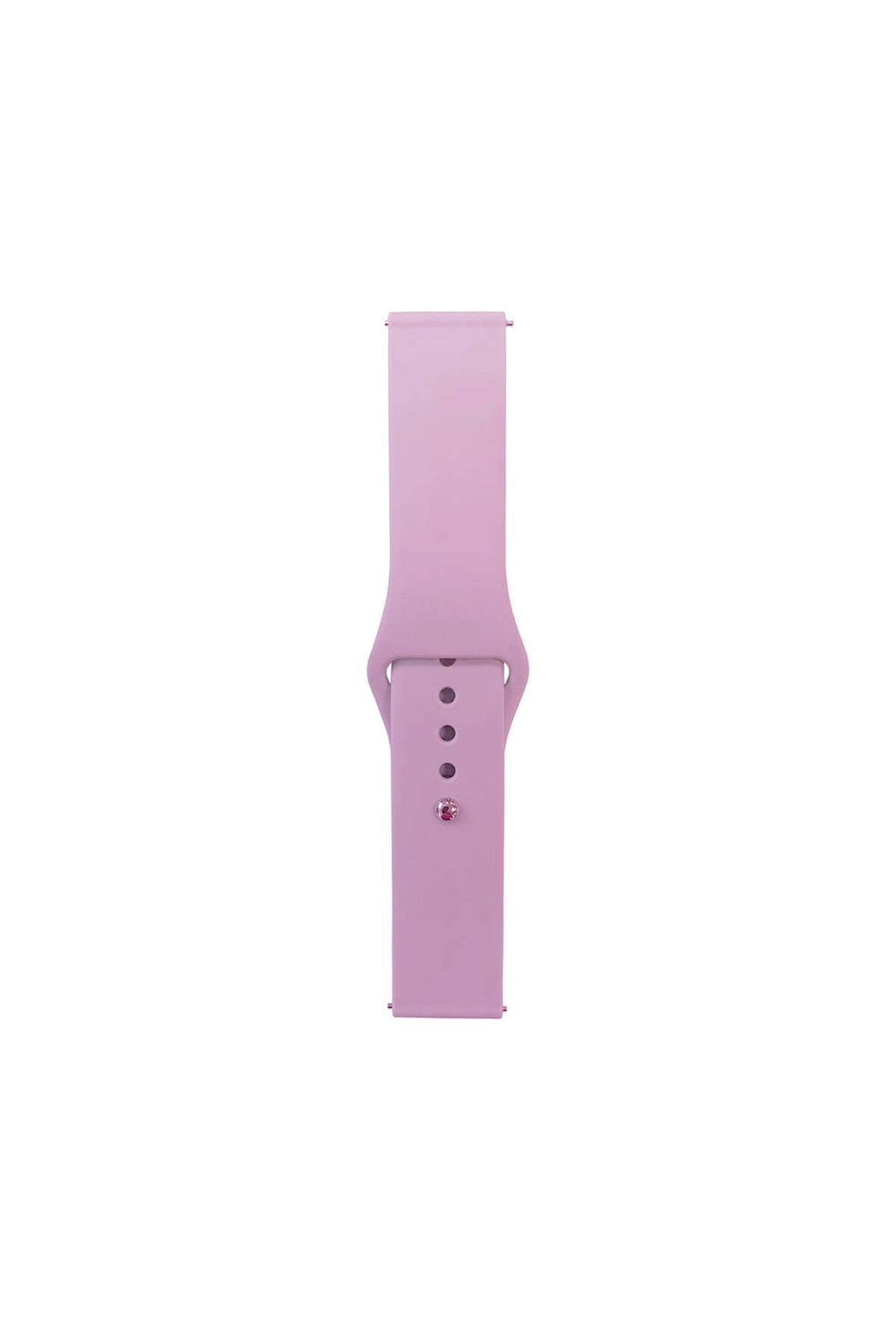 Huawei Honor Magic 2 46mm Band Serisi 22mm Klasik Kordon Silikon Strap Kayış-Mor