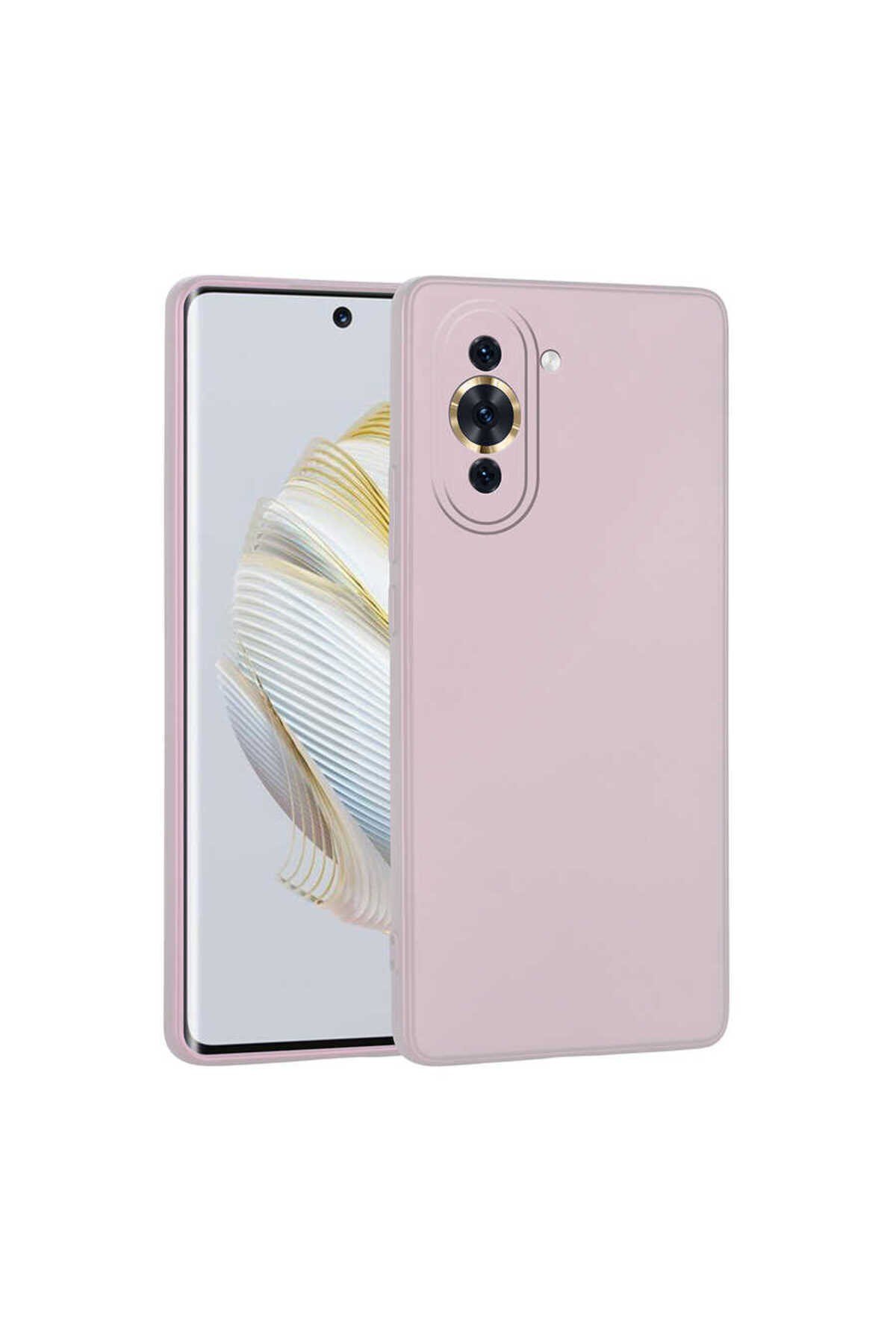Huawei Nova 10 Kılıf NVTH Premier Silikon Kapak - Rose Gold
