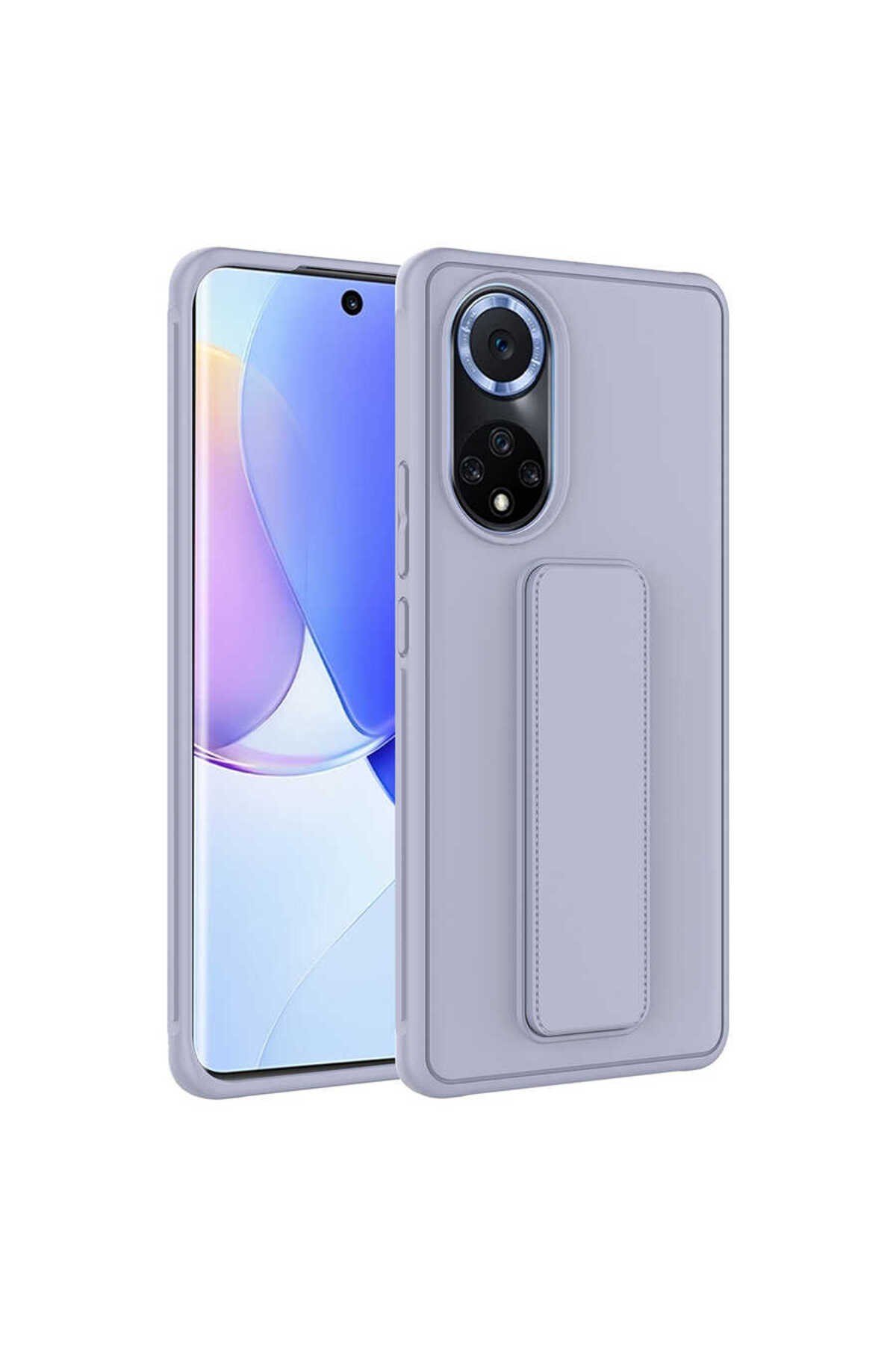 Huawei Nova 9 Kılıf NVTH Qstand Kapak - Gri