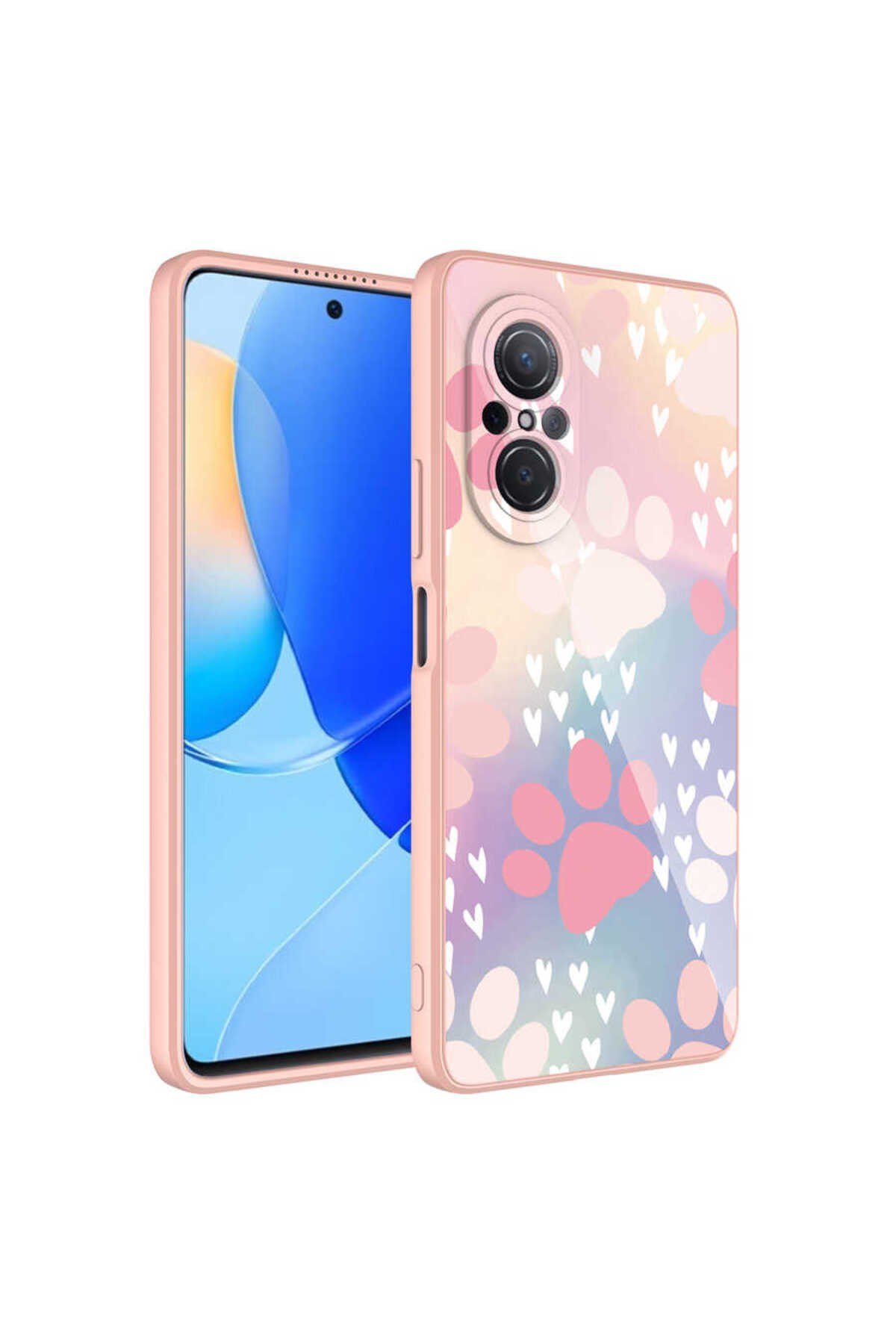 Huawei Nova 9 SE Kılıf Kamera Korumalı Desenli Sert Silikon NVTH Epoksi Kapak - NO4