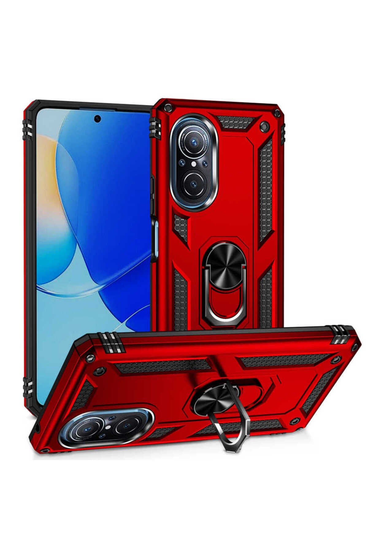 Huawei Nova 9 SE Kılıf NVTH Vega Kapak - Kırmızı