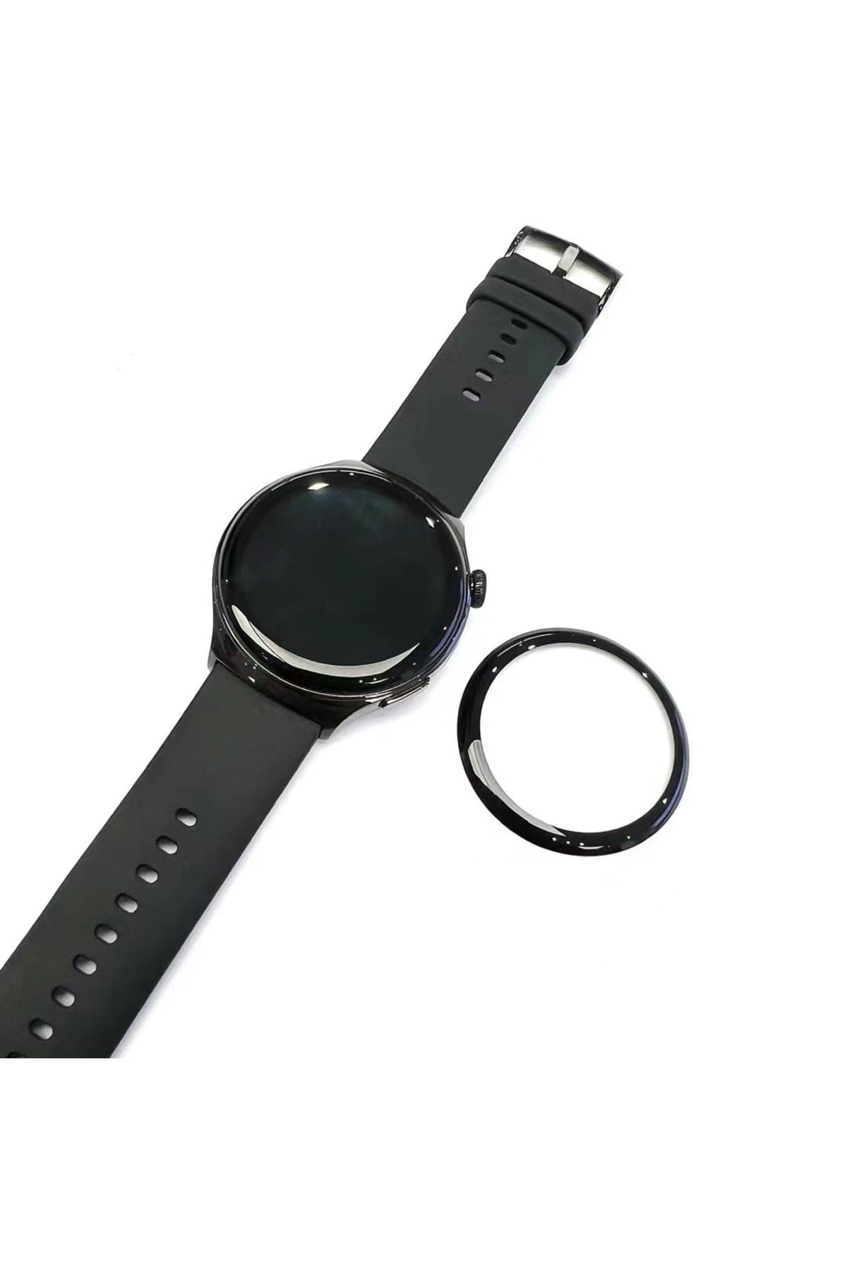 Huawei Watch 4 NVTH PMMA Pet Saat Ekran Koruyucu - Siyah