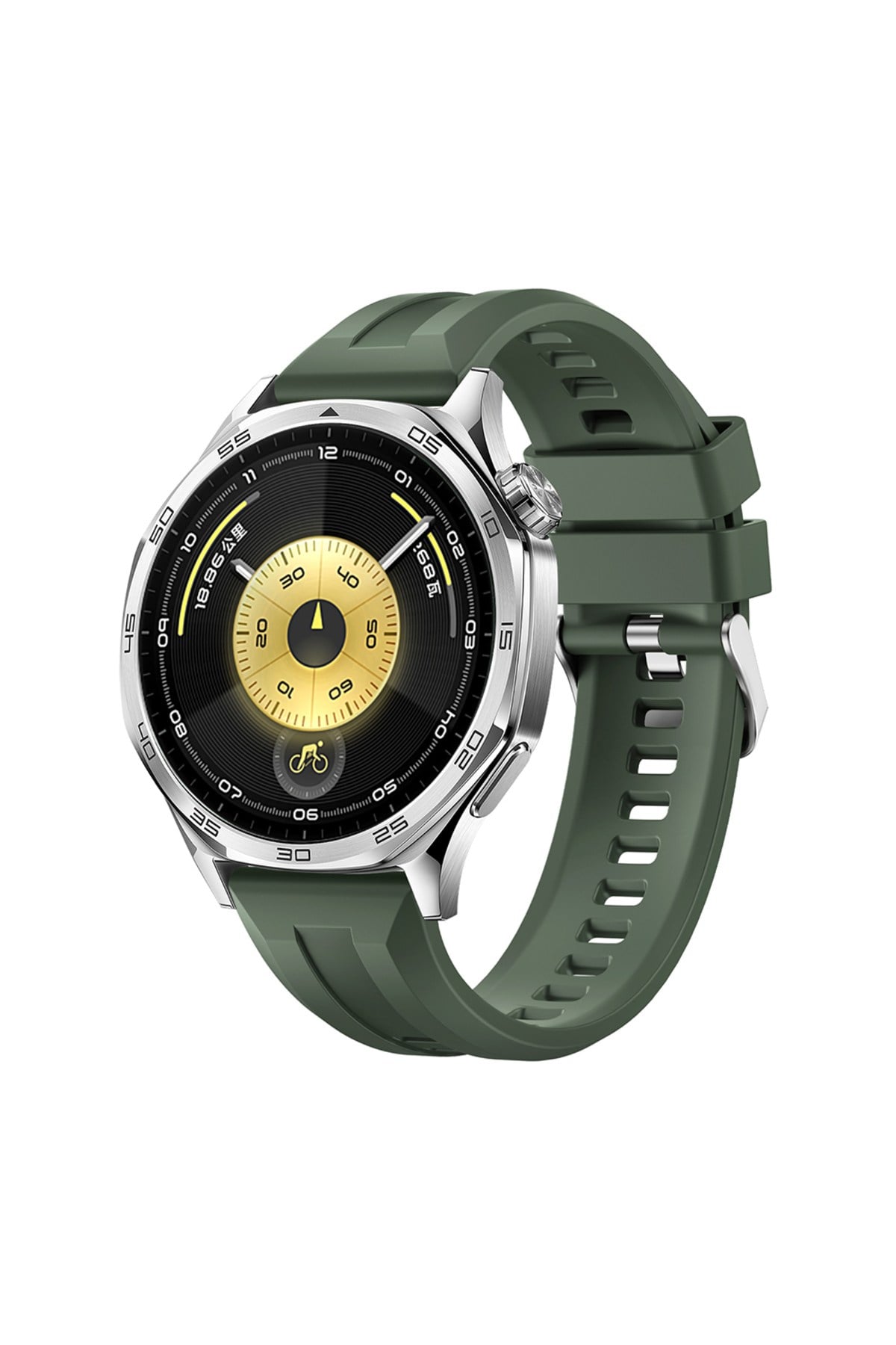 Huawei Watch GT 3 46mm NVTH KRD-148 Silikon Kordon - Koyu Yeşil