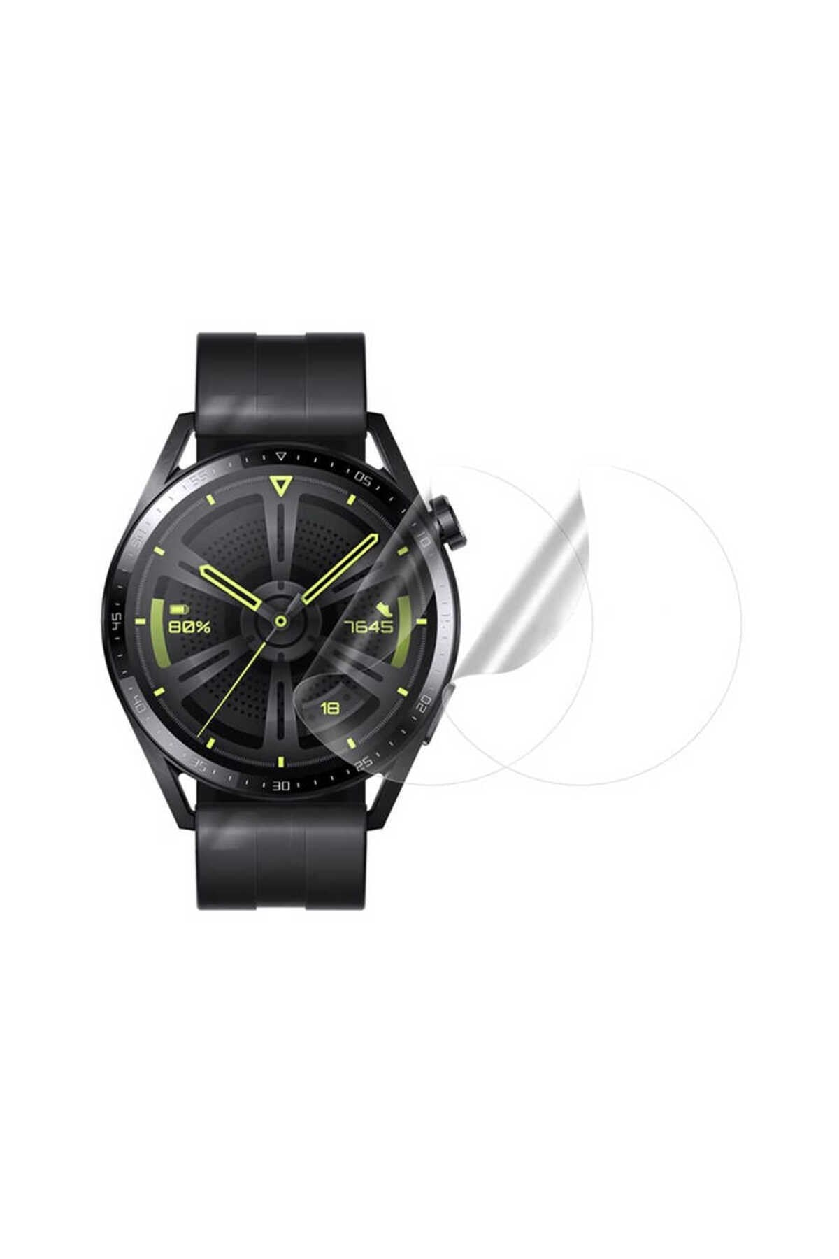 Huawei Watch GT 3 Pro 46mm NVTH Narr Tpu Body Ekran Koruyucu - Renksiz