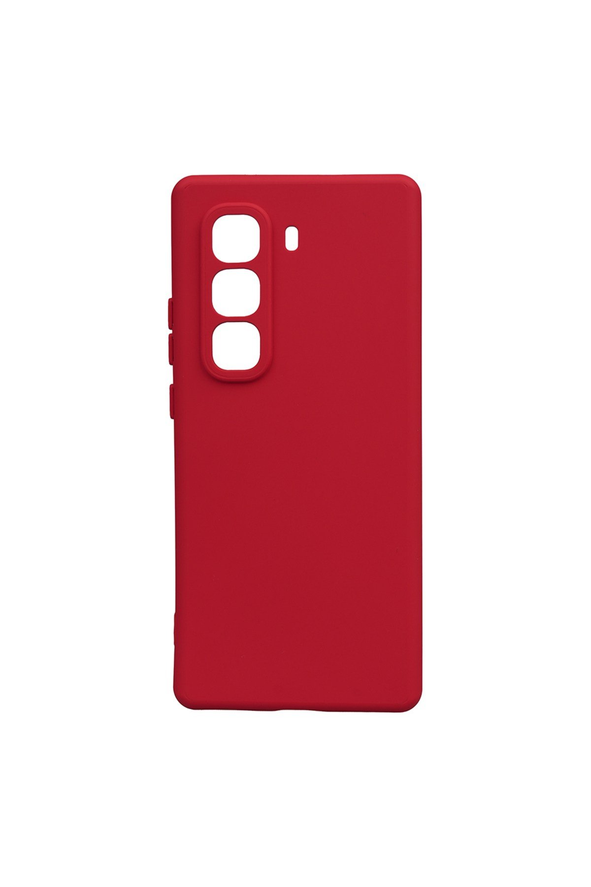 İnfinix Hot 50 Pro Plus 4G Kılıf NVTH Biye Silikon - Kırmızı