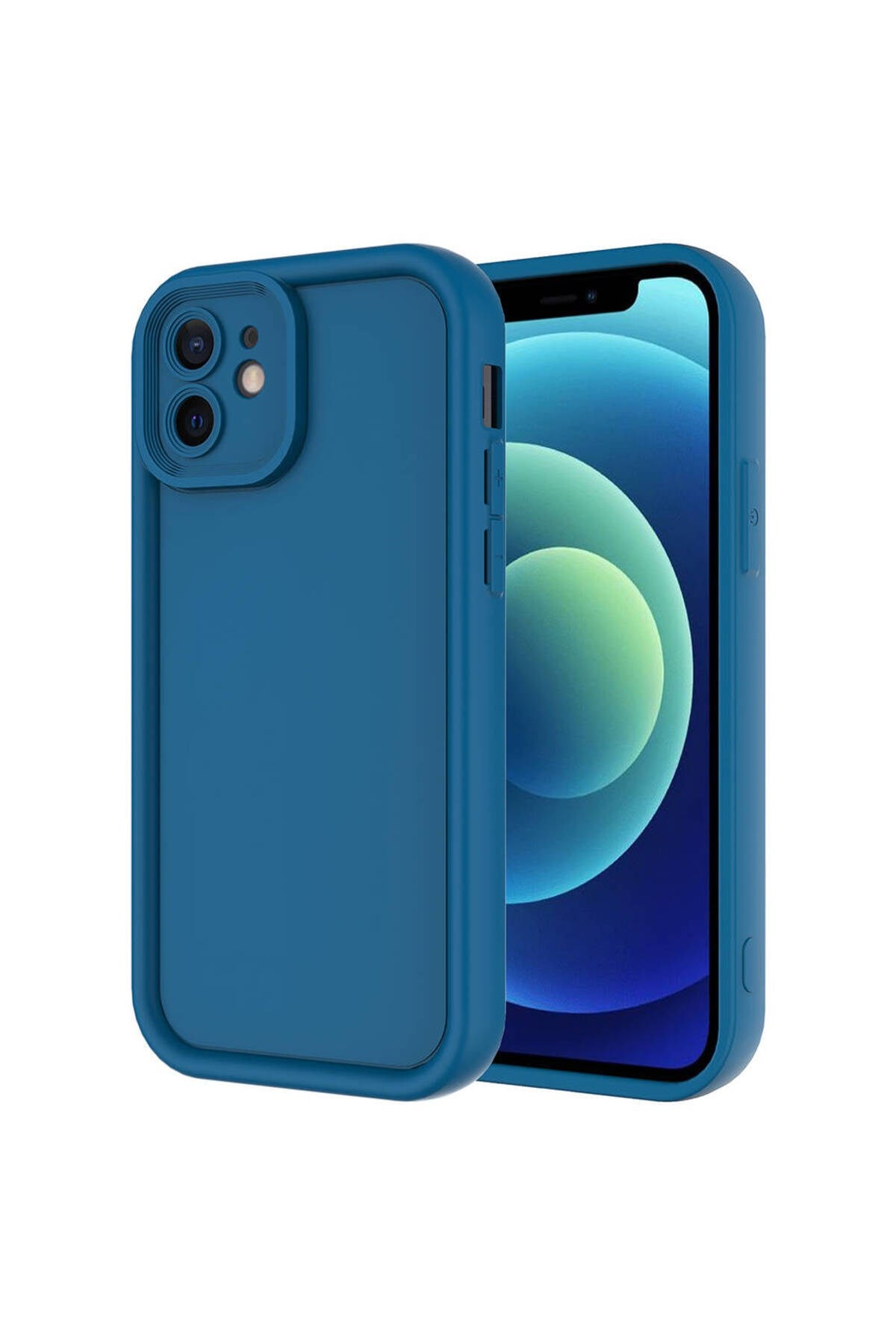 iPhone 11 Kılıf Kamera Korumalı NVTH Ananas Kapak - Koyu Yeşil