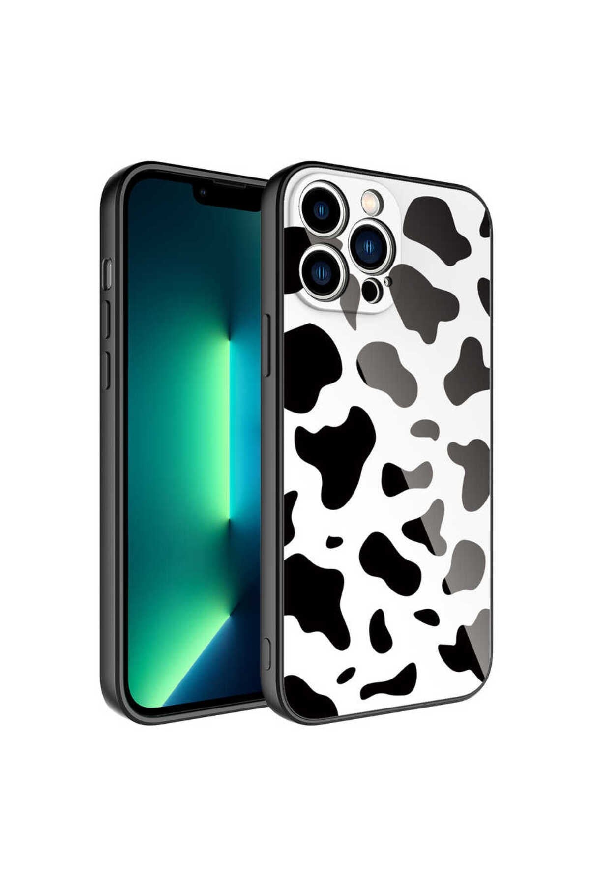 iPhone 11 Pro Max Uyumlu Kamera Korumalı Desenli Sert Silikon NVTH Epoksi Kılıf-NO7