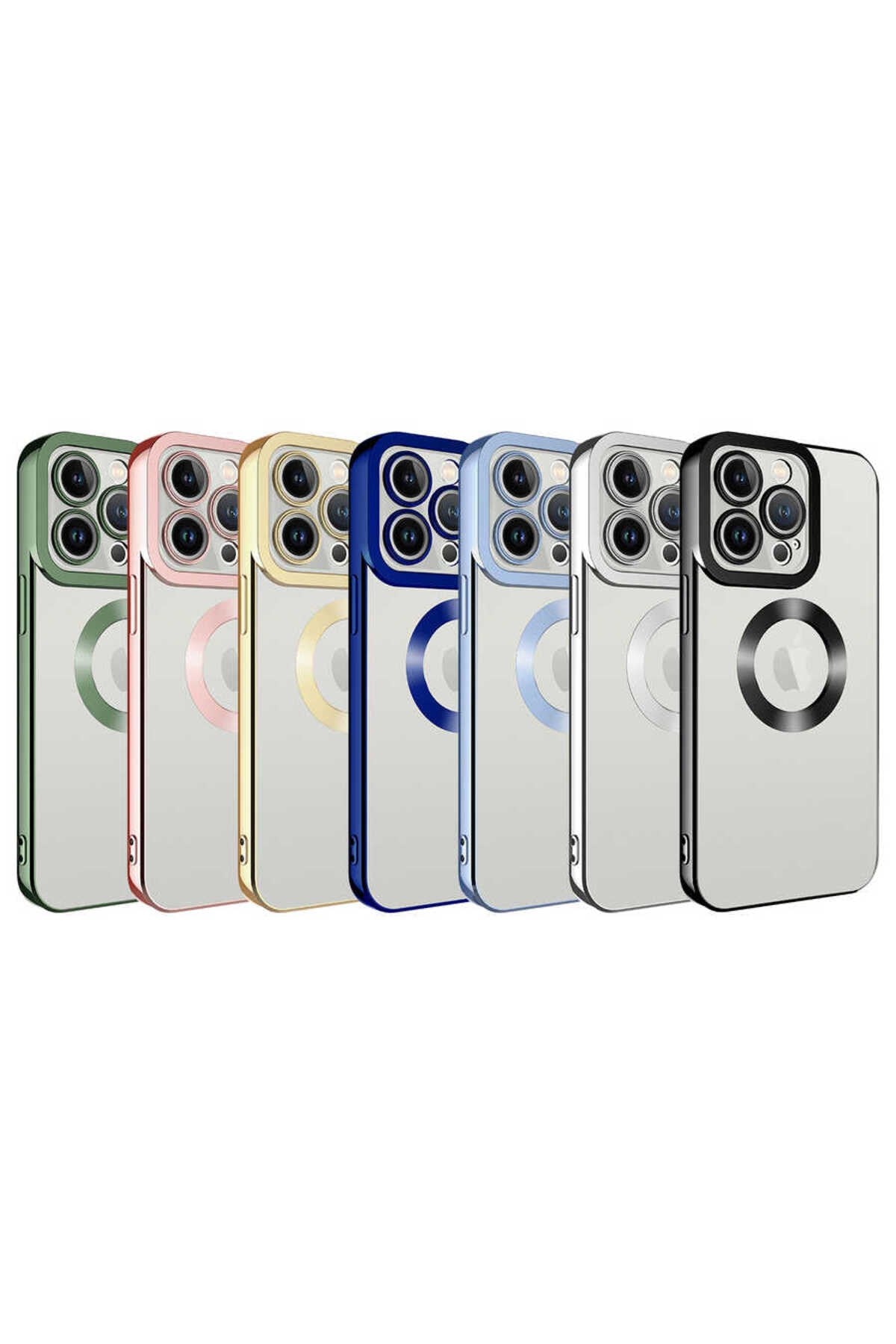 iPhone 11 Pro Max Uyumlu Kamera Korumalı Logo Gösteren NVTH Omega Kılıf-Lila