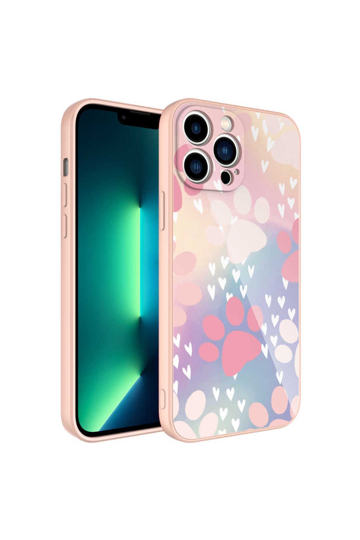 iPhone 11 Pro Max Uyumlu Kamera Korumalı Desenli Sert Silikon NVTH Epoksi Kılıf-NO4