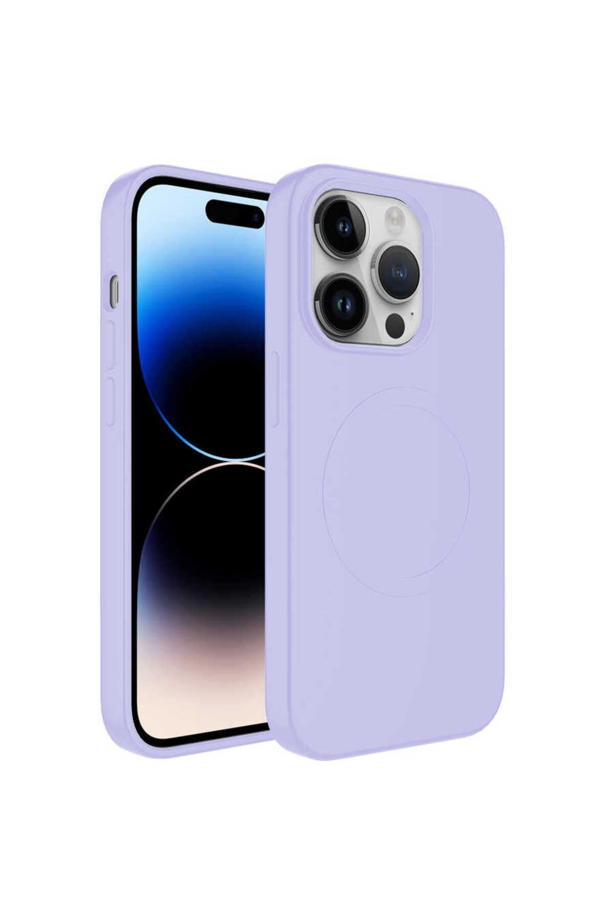 iPhone 11 Pro Max Uyumlu Magsafe Wireless Şarj Özellikli Pastel Renk Silikon NVTH Plas Kılıf-L