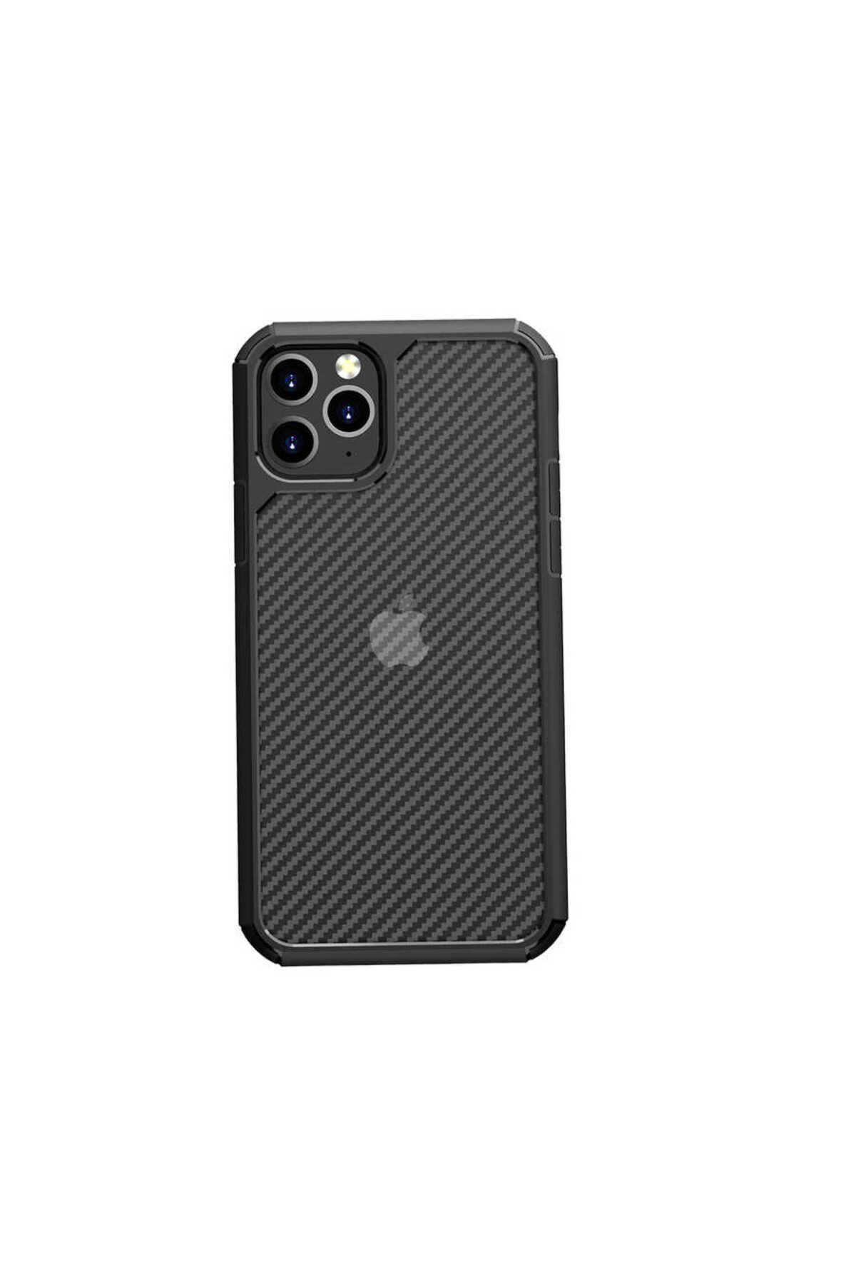 iPhone 11 Pro Max Uyumlu NVTH İnoks Kılıf-Siyah