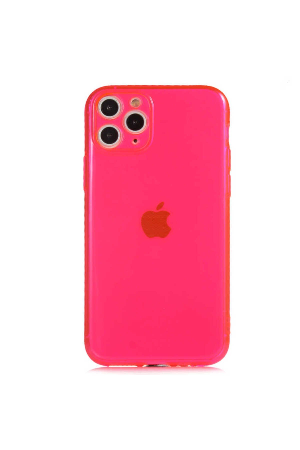 iPhone 11 Pro Uyumlu NVTH Mun Silikon-Pembe