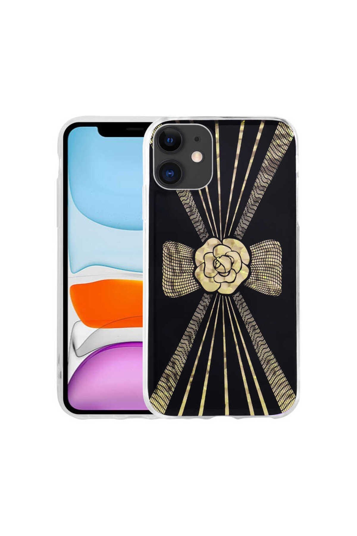 iPhone 11 Uyumlu Desenli Sert NVTH Elnov Kılıf-NO3