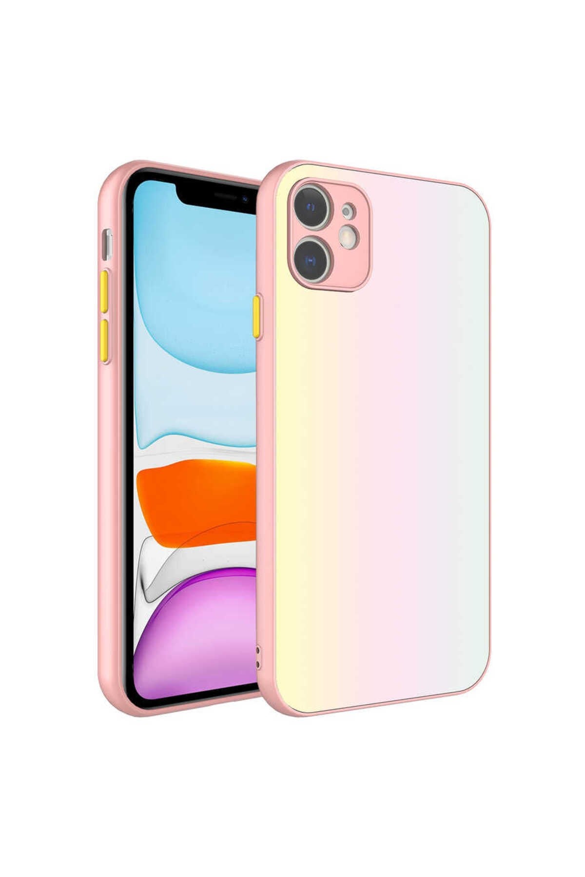 iPhone 11 Uyumlu Kamera Korumalı Renkli THTTerli NVTH X-Cam Kılıf-NO8