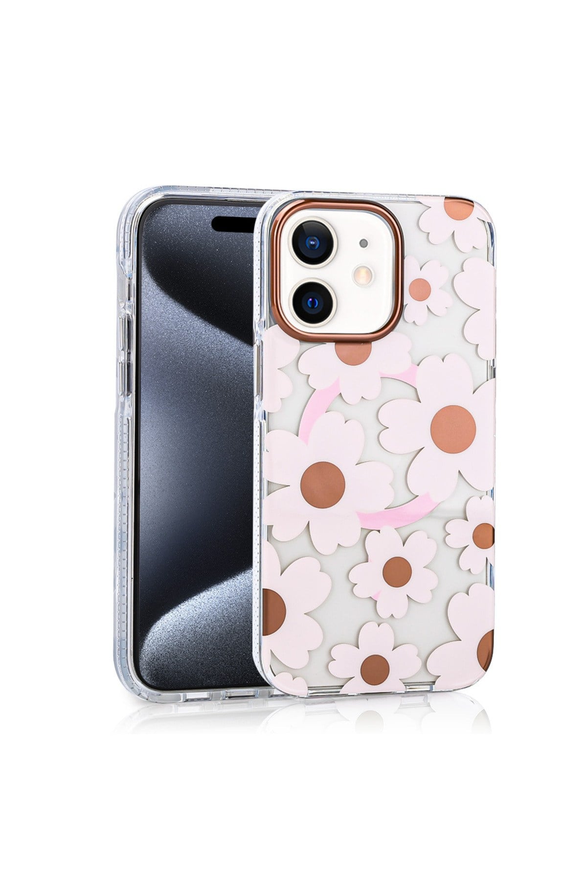 iPhone 11 Uyumlu Kılıf Magsafe Şarj Özellikli NVTH Papat Kapak-Pembe