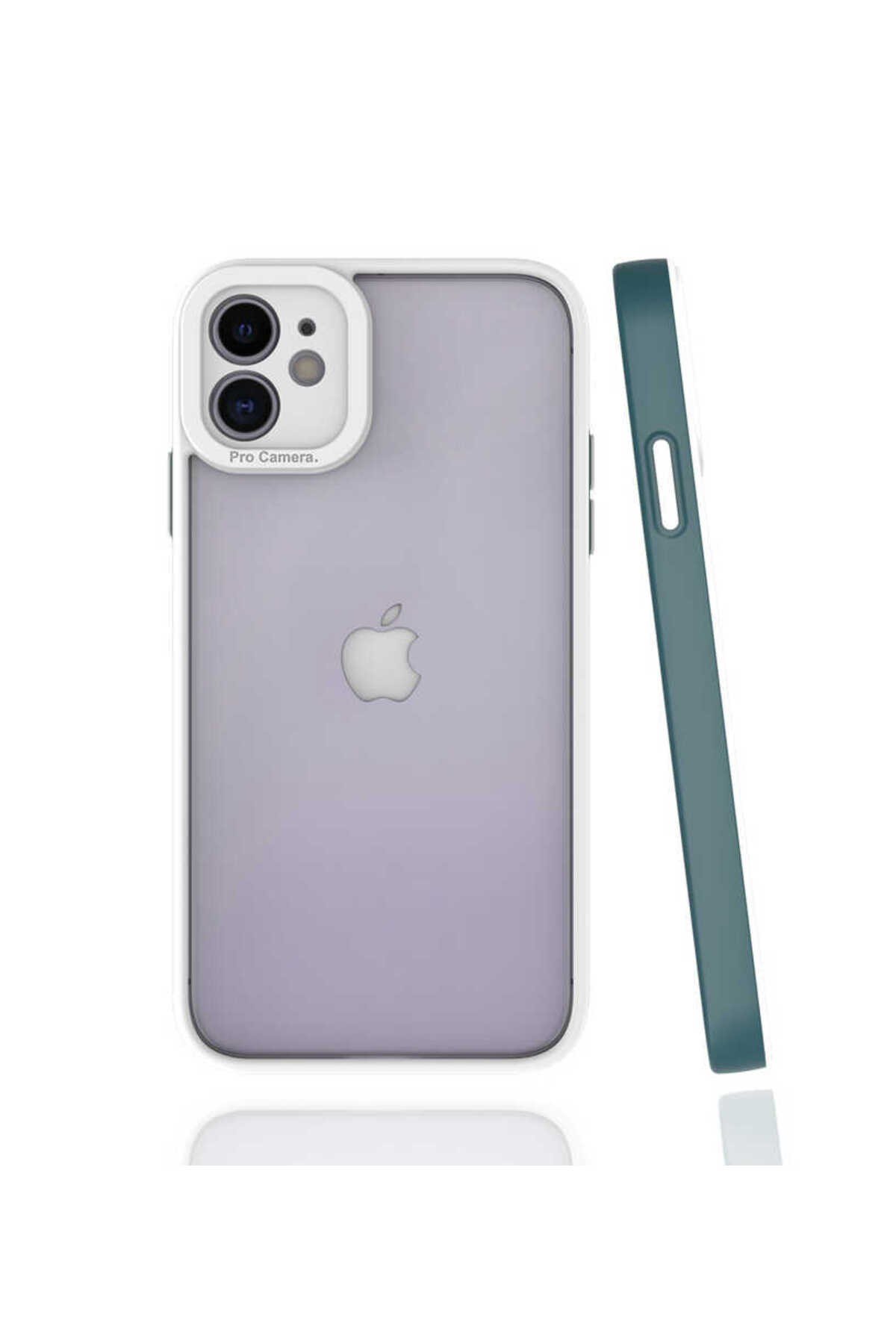 iPhone 11 Uyumlu NVTH Mima Kılıf-Koyu Yeşil