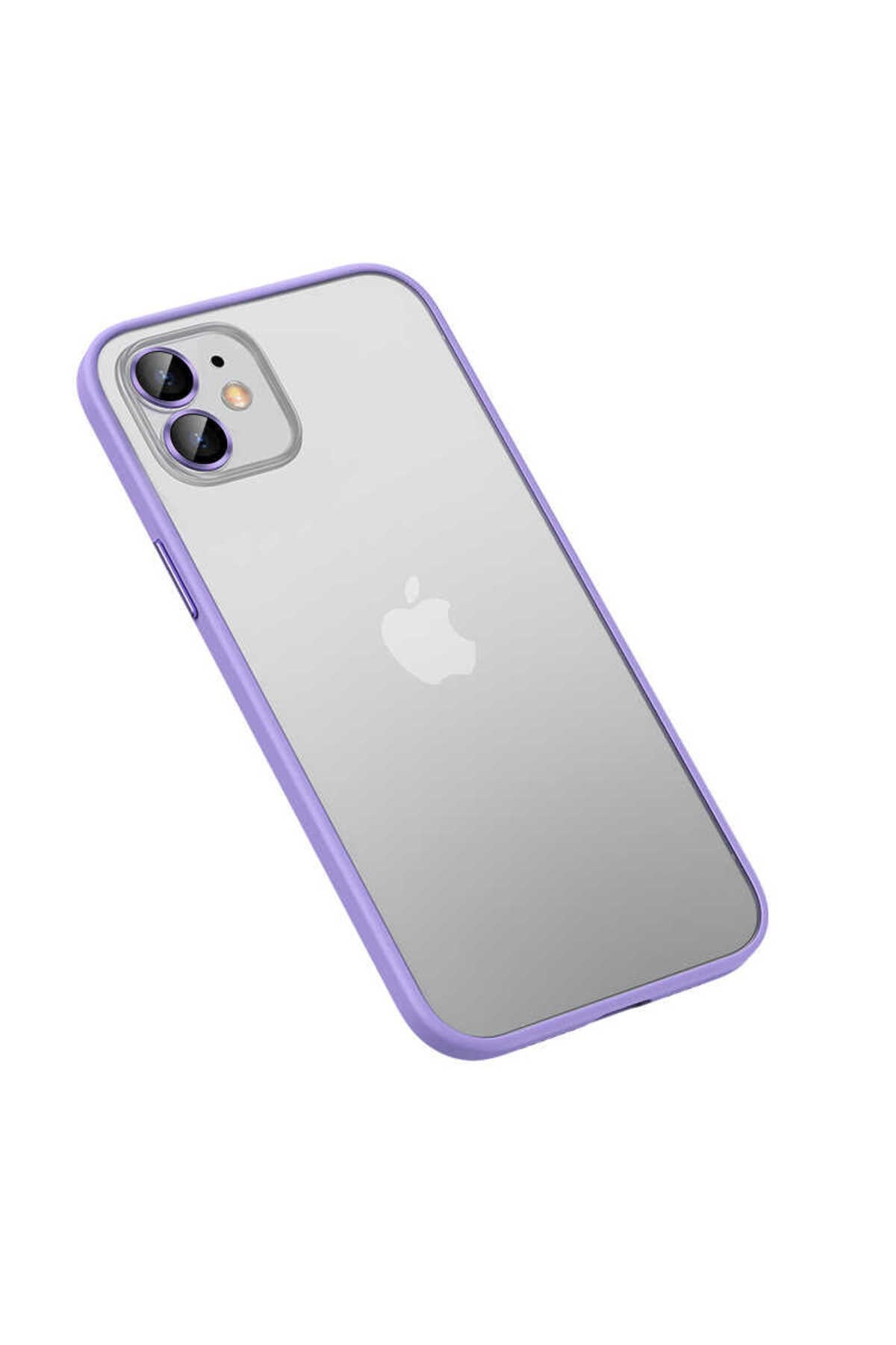 iPhone 11 Uyumlu NVTH Retro Kılıf-Lila