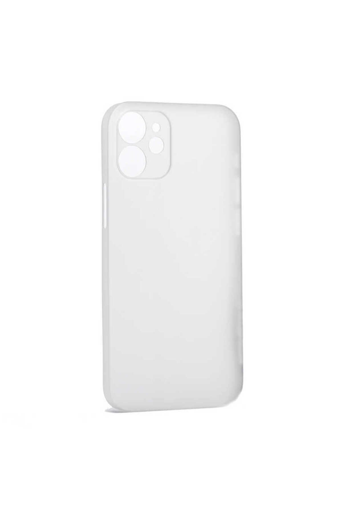 iPhone 12 Mini Uyumlu NVTH 1.Kalite PP Silikon-Beyaz