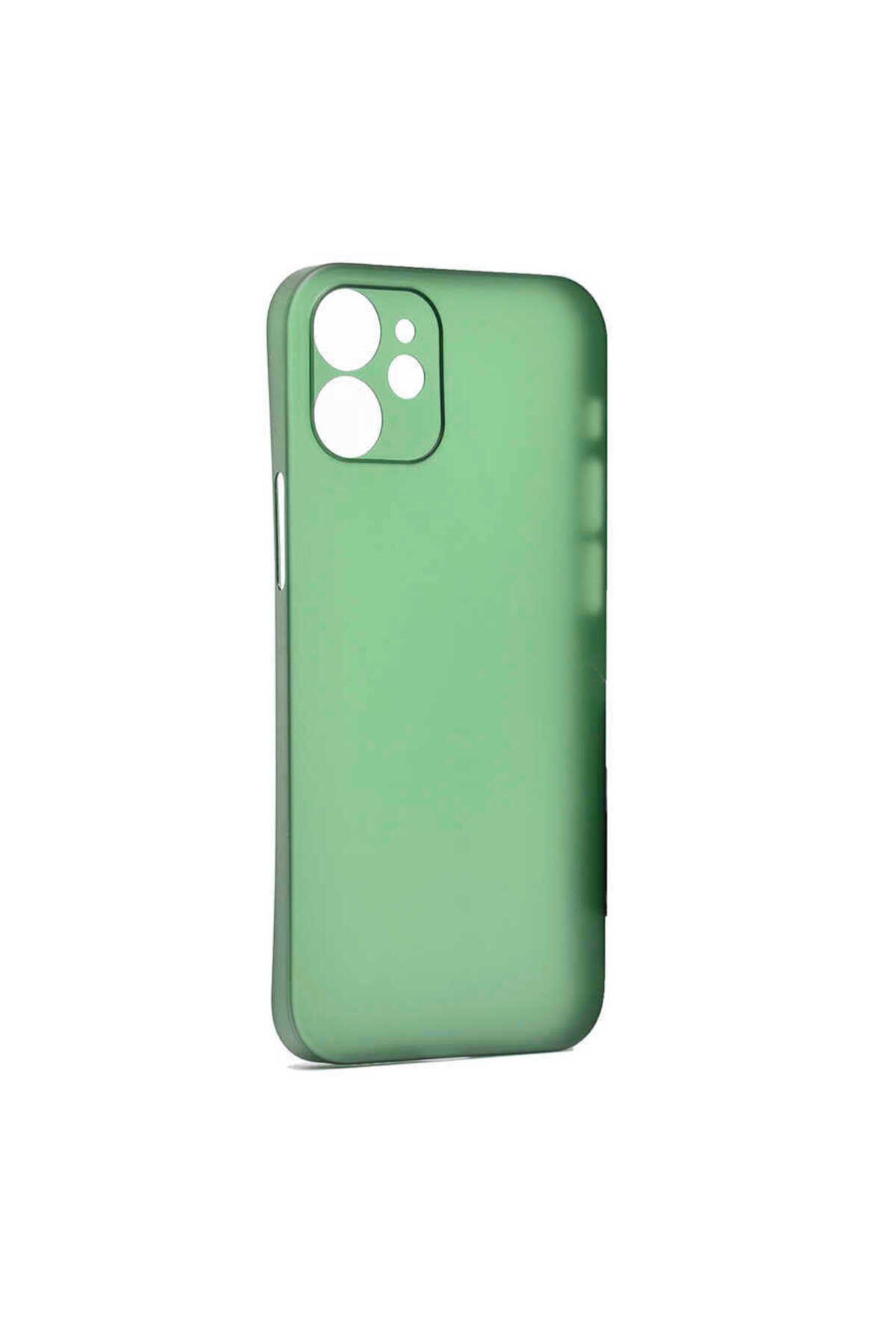 iPhone 12 Mini Uyumlu NVTH 1.Kalite PP Silikon-Yeşil