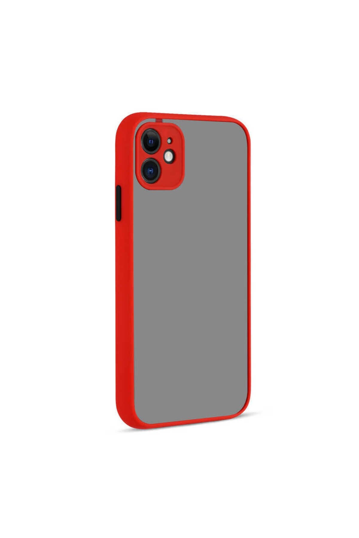 iPhone 12 Mini Uyumlu NVTH Hux Kılıf-Kırmızı
