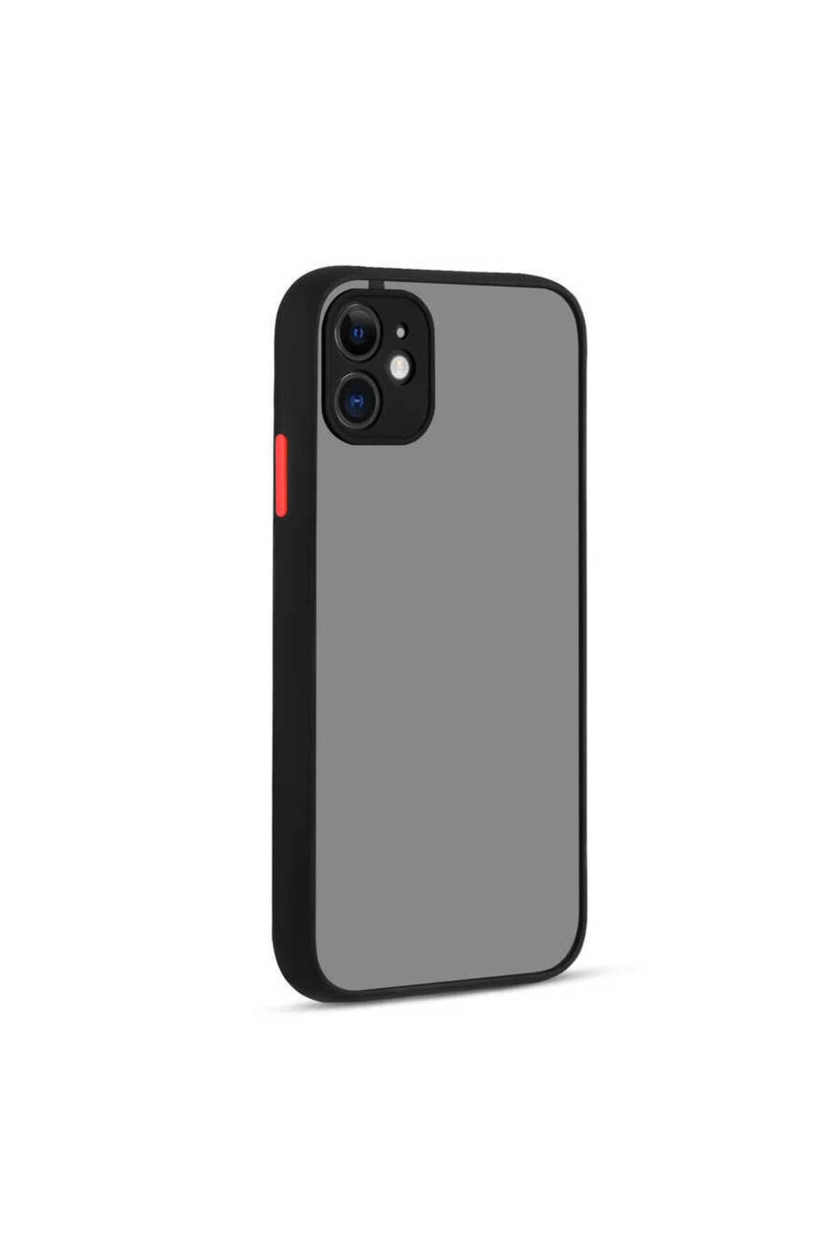 iPhone 12 Mini Uyumlu NVTH Hux Kılıf-Siyah