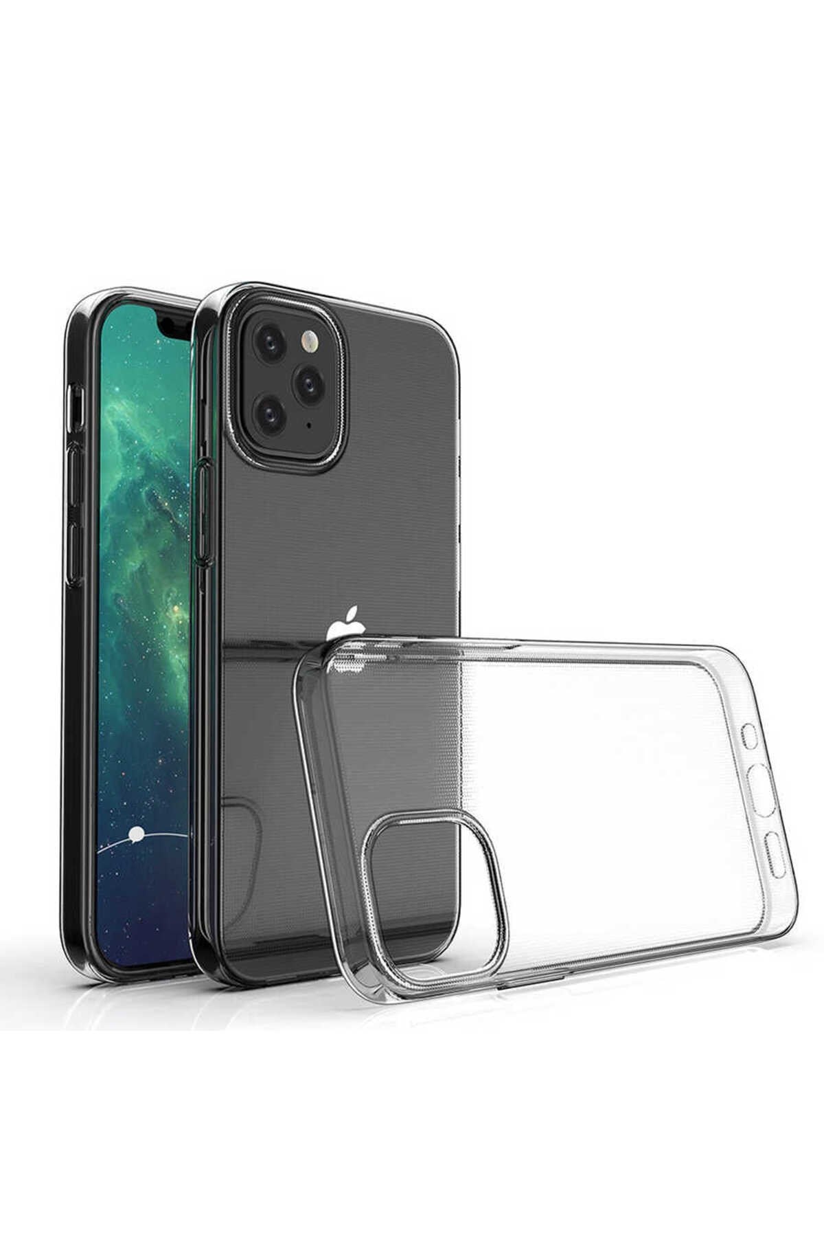 iPhone 12 Mini Uyumlu NVTH Süper Silikon Kılıf-Renksiz