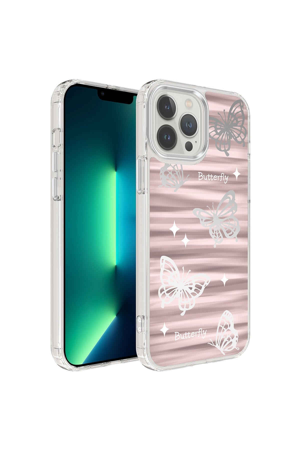 iPhone 12 Pro Max Uyumlu AiHTTgli Parlak Tasarımlı NVTH Mimbo Kılıf-NO5