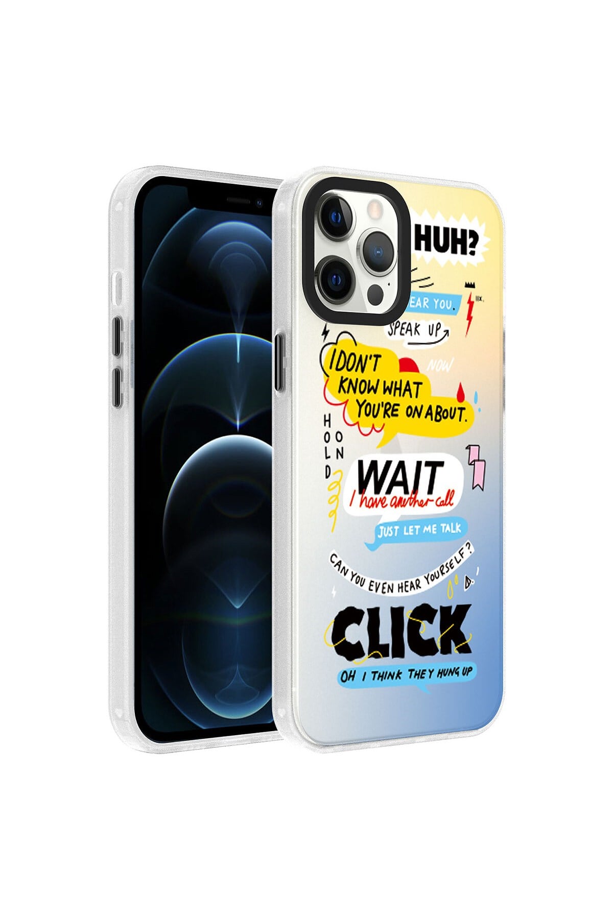 iPhone 12 Pro Max Uyumlu Desenli NVTH Dragon Sert Kılıf-Kelimeler