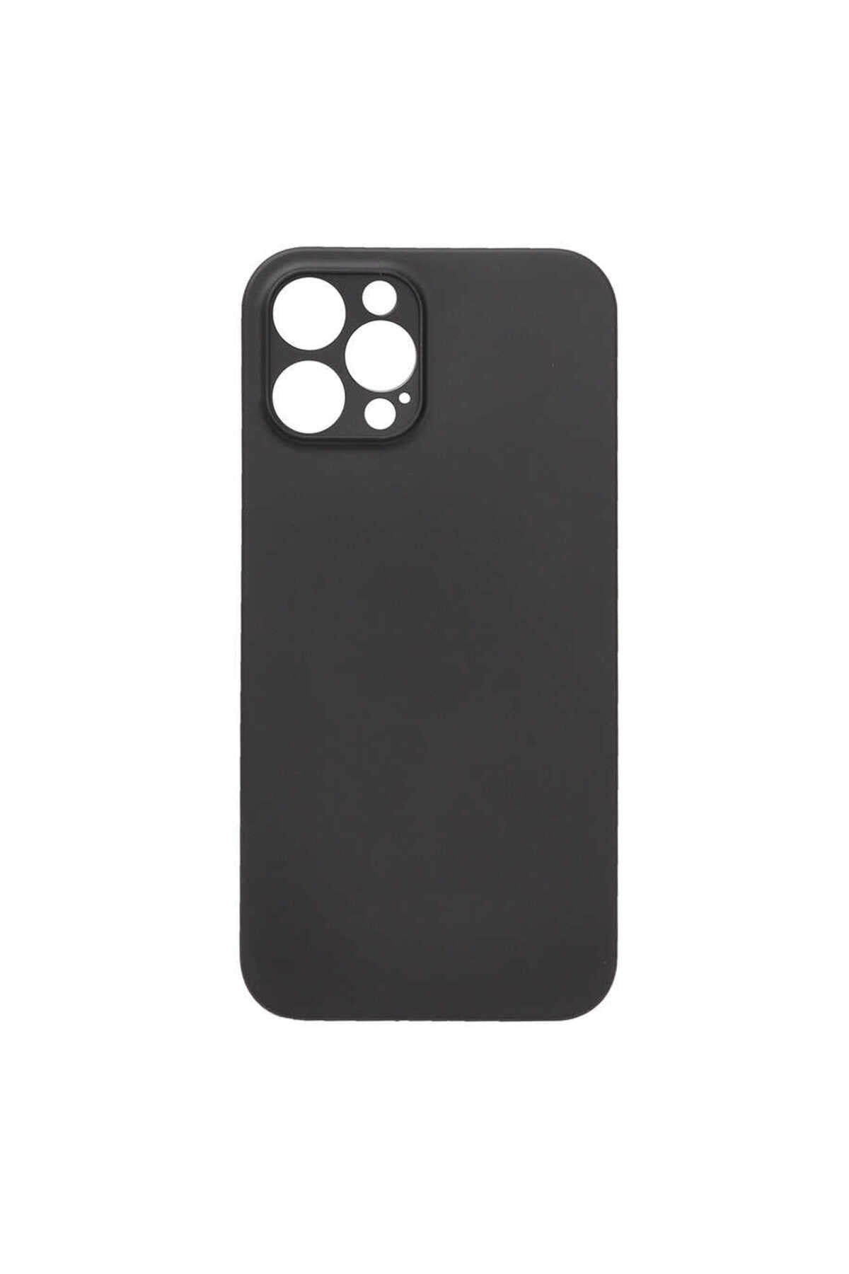 iPhone 12 Pro Max Uyumlu NVTH 1.Kalite PP Silikon-Siyah