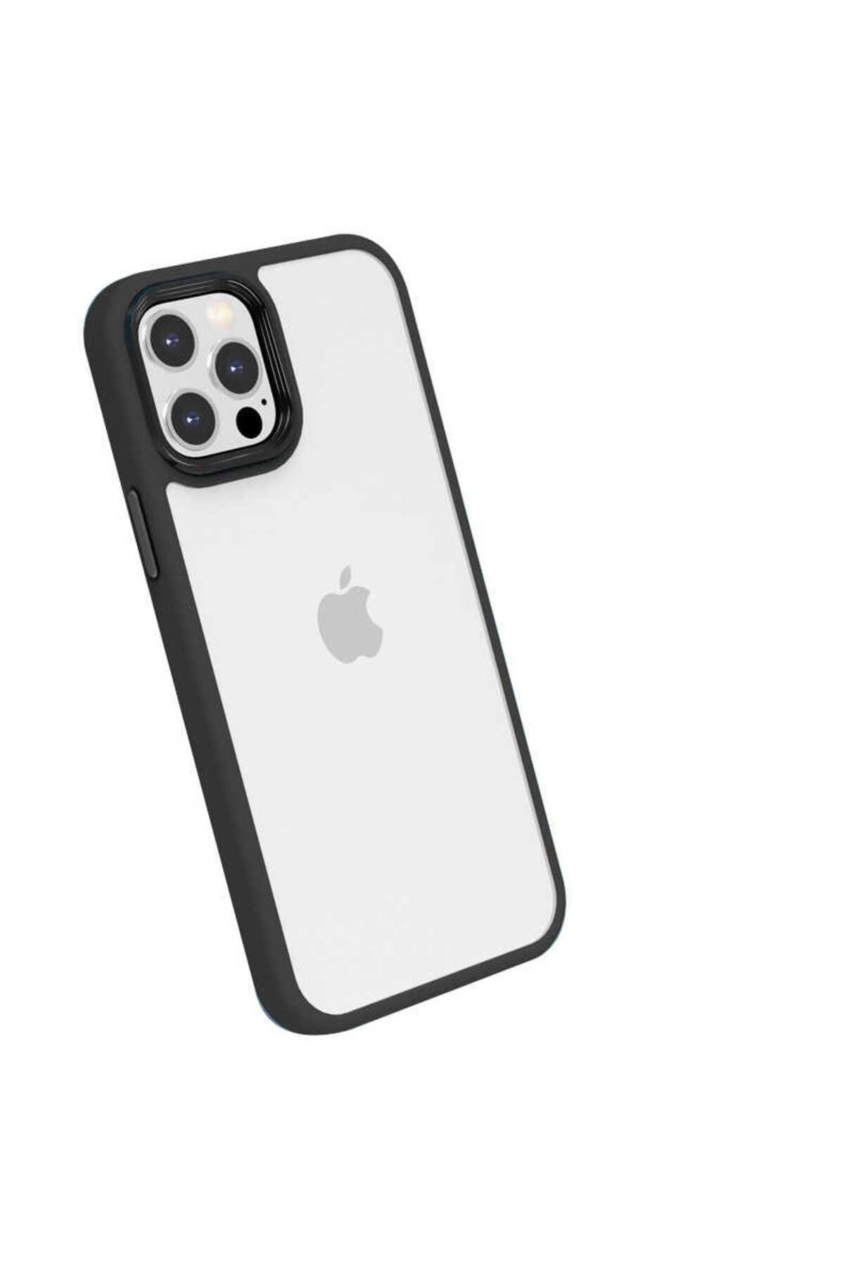 iPhone 12 Pro Max Uyumlu NVTH Cann Kılıf-Siyah