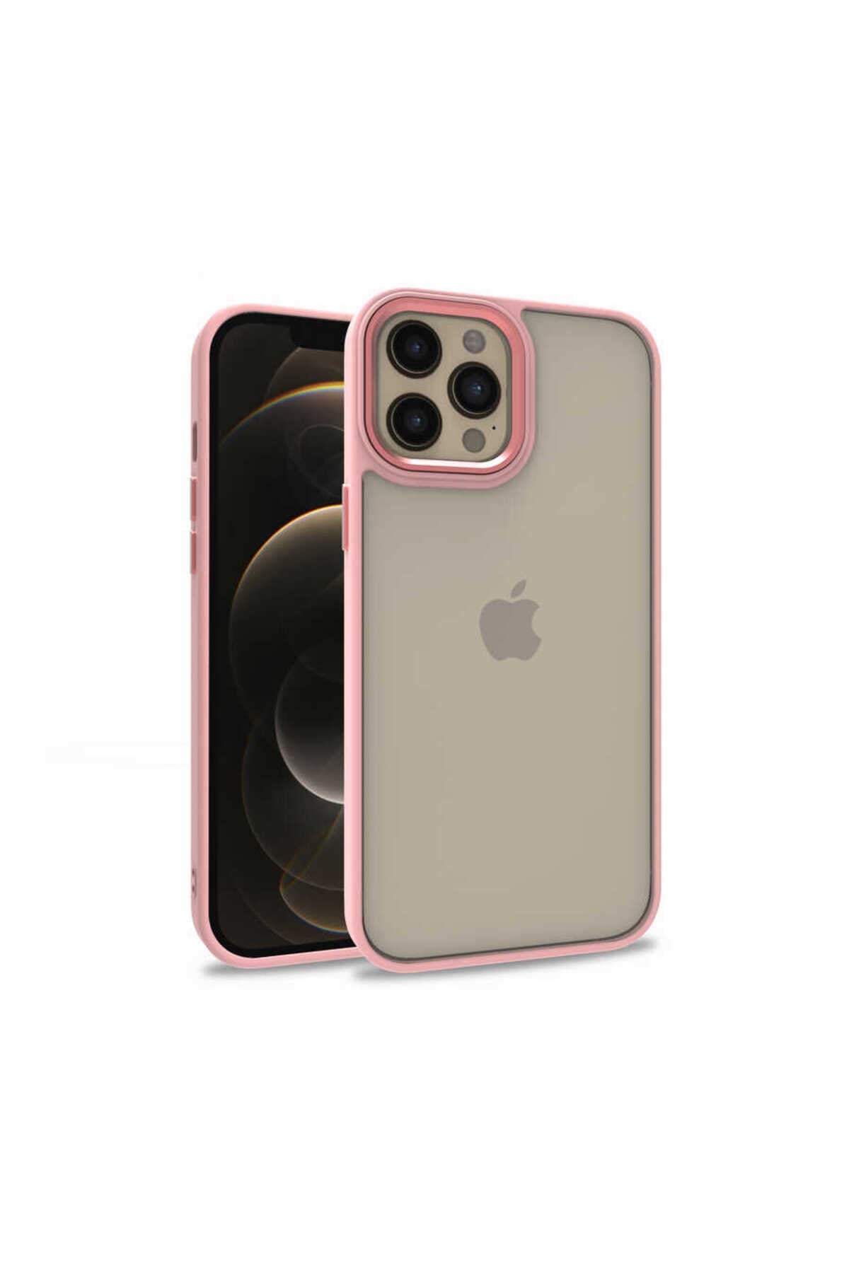iPhone 12 Pro Max Uyumlu NVTH Flora Kılıf-Rose Gold
