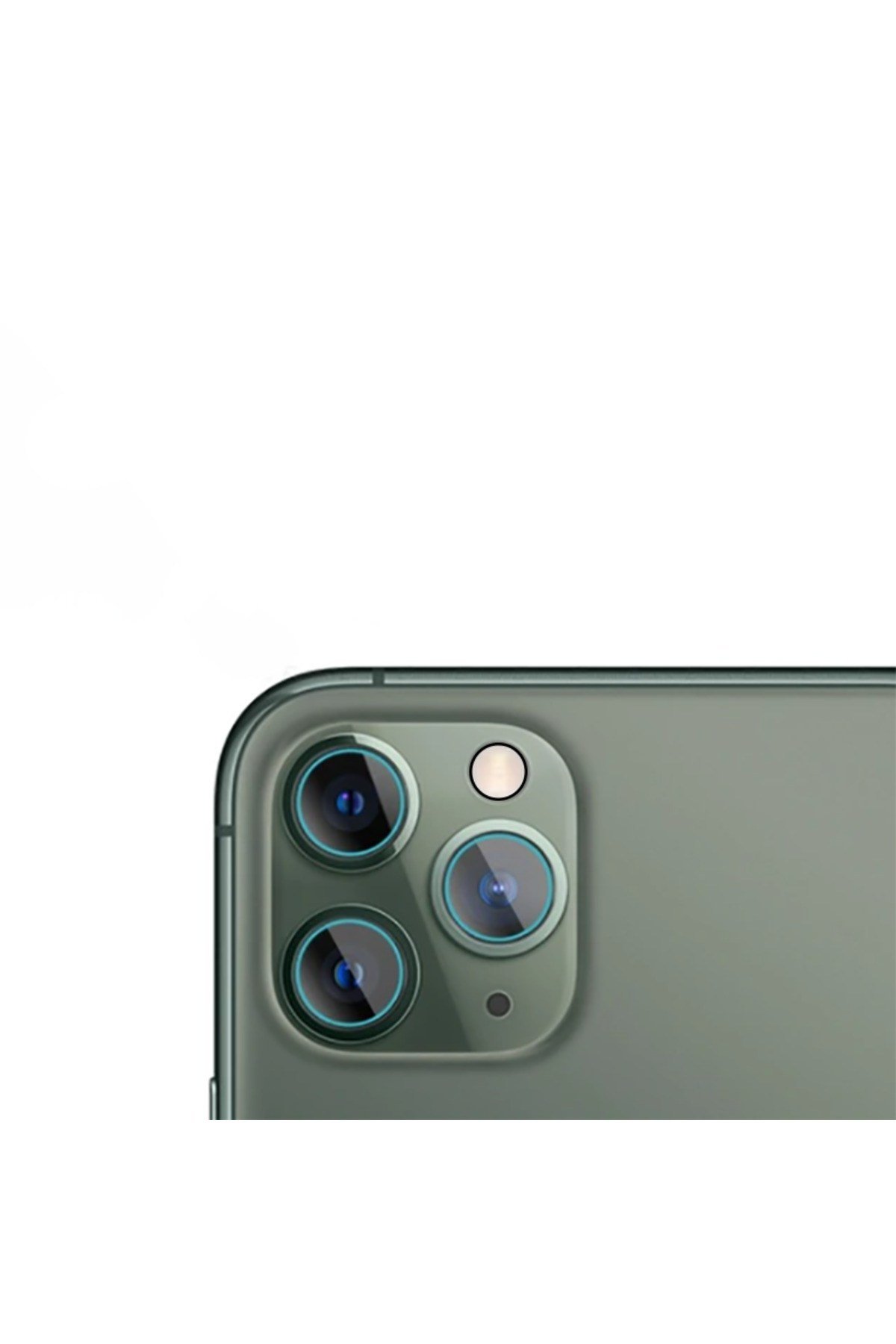 iPhone 12 Pro Max Uyumlu NVTH Kamera Koruyucu Cam Film-Renksiz