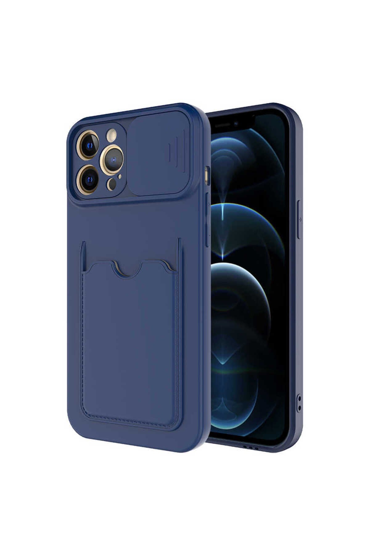 iPhone 12 Pro Max Uyumlu NVTH Kartix Kılıf-Lacivert