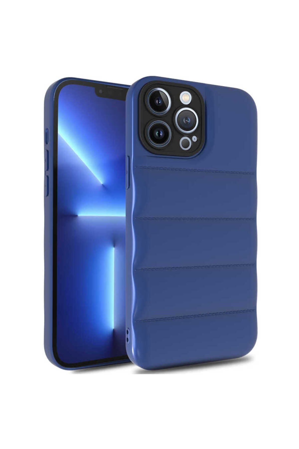 iPhone 12 Pro Max Uyumlu NVTH Kasis Kılıf-Saks Mavi