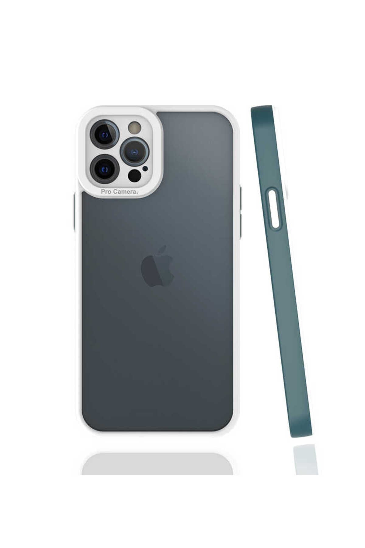 iPhone 12 Pro Max Uyumlu NVTH Mima Kılıf-Koyu Yeşil
