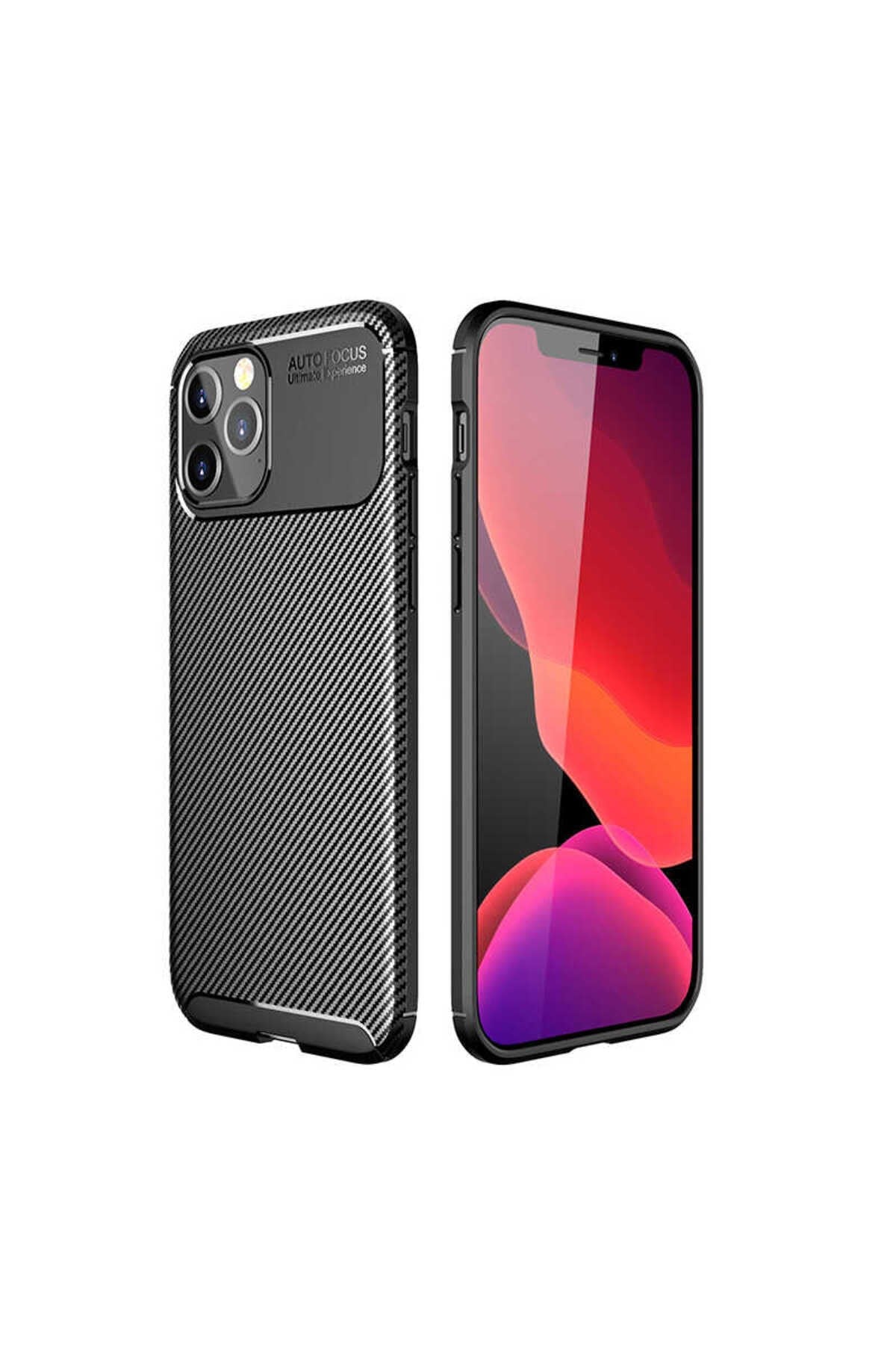 iPhone 12 Pro Max Uyumlu NVTH Negro Silikon Kılıf-Siyah
