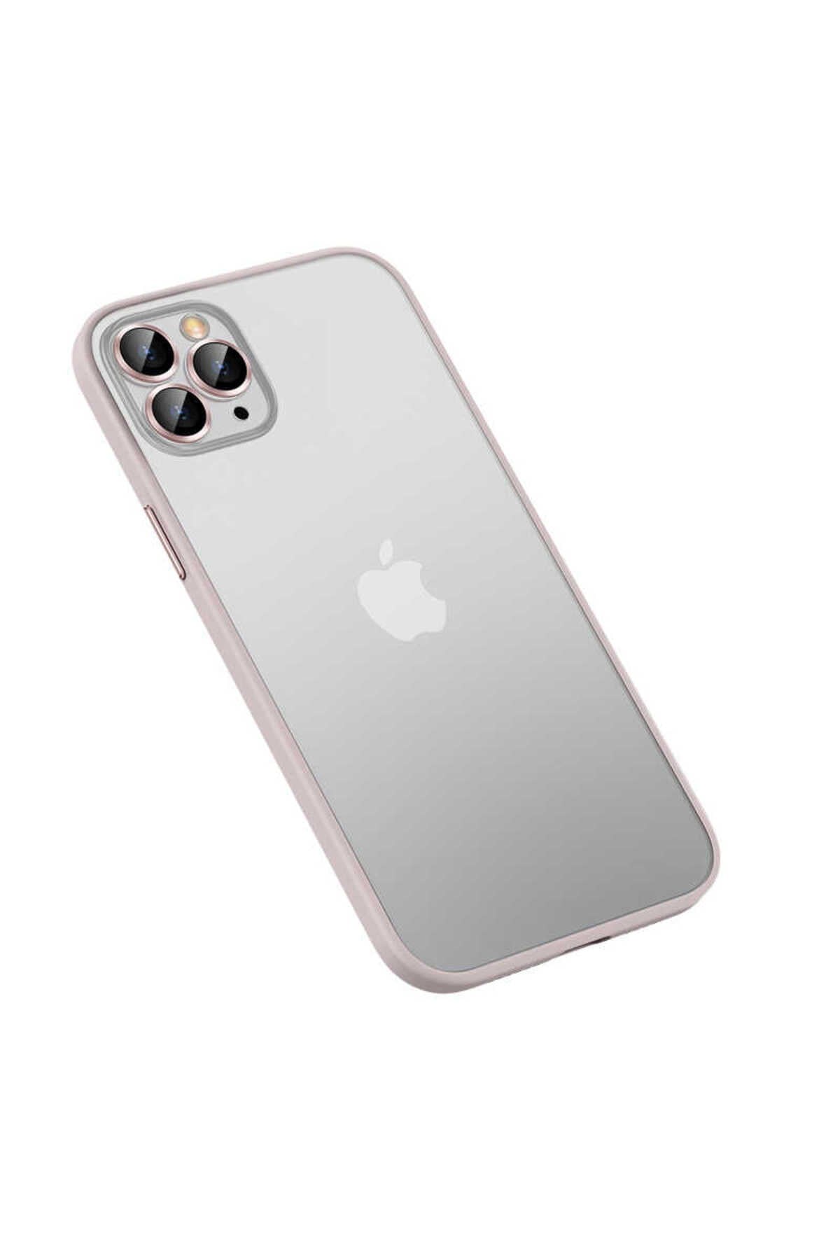 iPhone 12 Pro Max Uyumlu NVTH Retro Kılıf-Rose Gold
