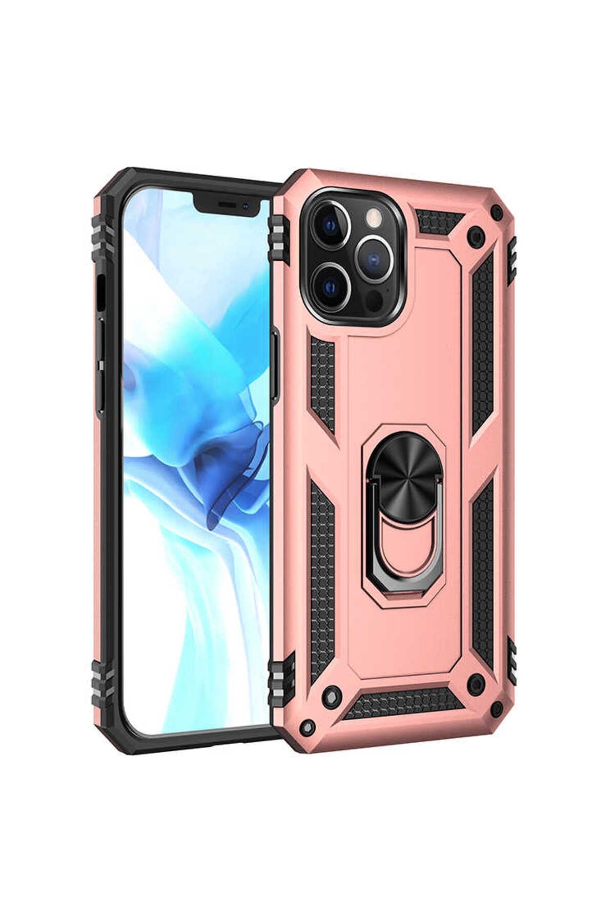 iPhone 12 Pro Max Uyumlu NVTH Vega Kılıf-Rose Gold