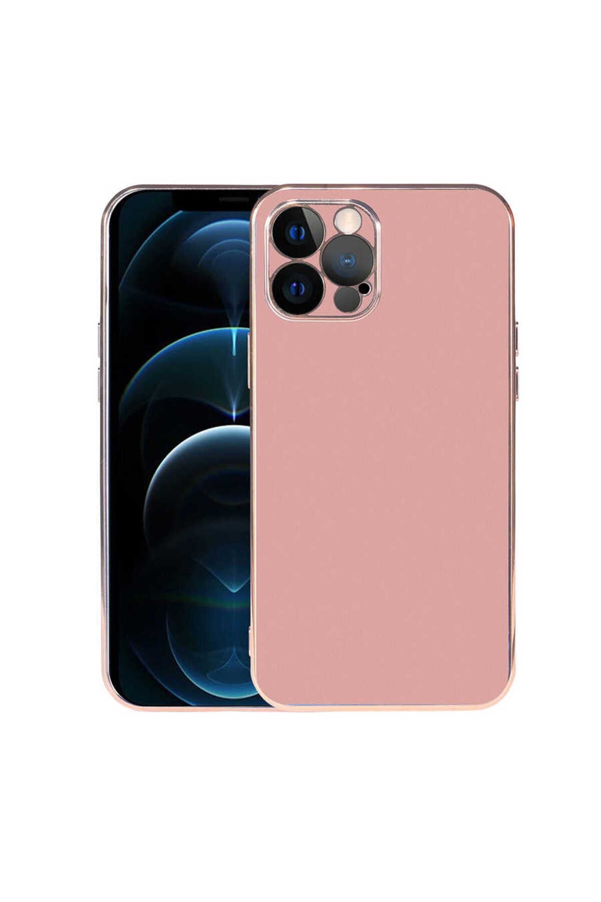 iPhone 12 Pro Max Uyumlu NVTH Viyana Kılıf-Rose Gold