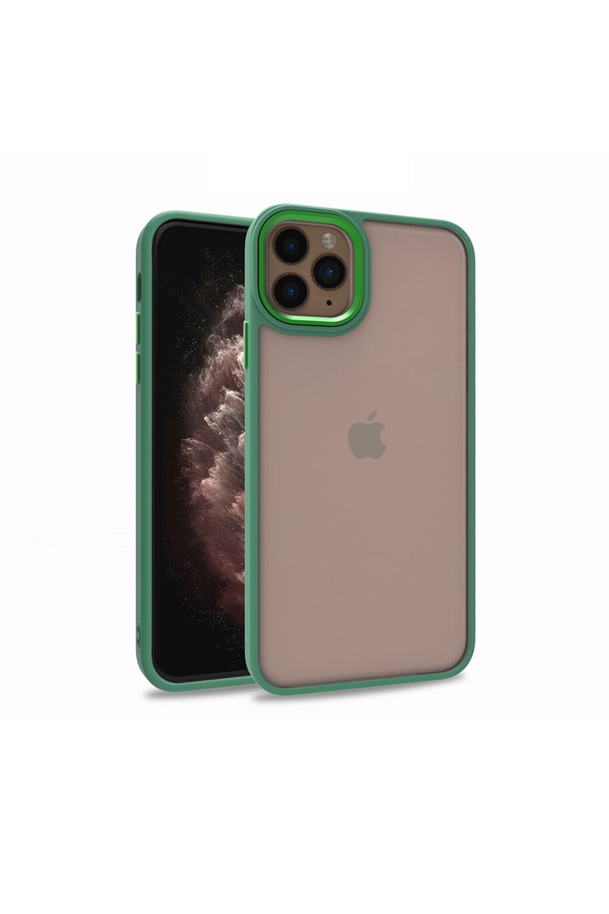 iPhone 12 Pro Uyumlu NVTH Flora Kılıf-Yeşil